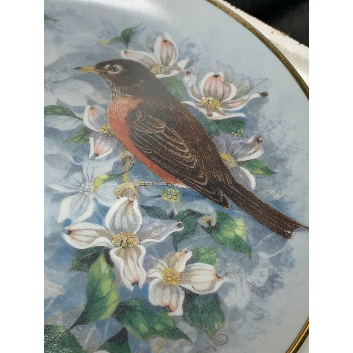 Franklin Mint Spring Serenade Theresa Politowicz Robin Collector Plate