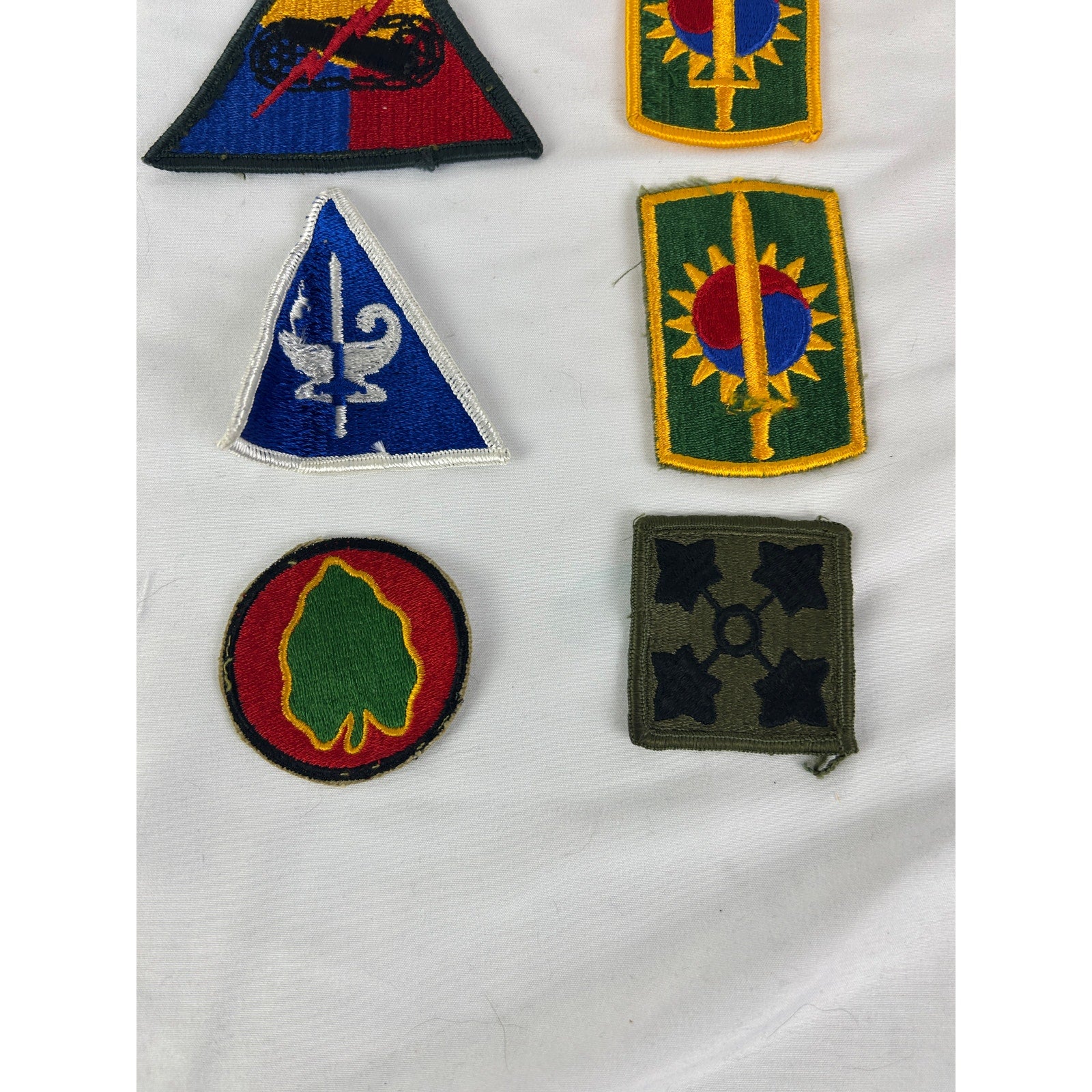 Vintage US Army Patch Lot Name Tapes DUI Insignia Mixed 19pc