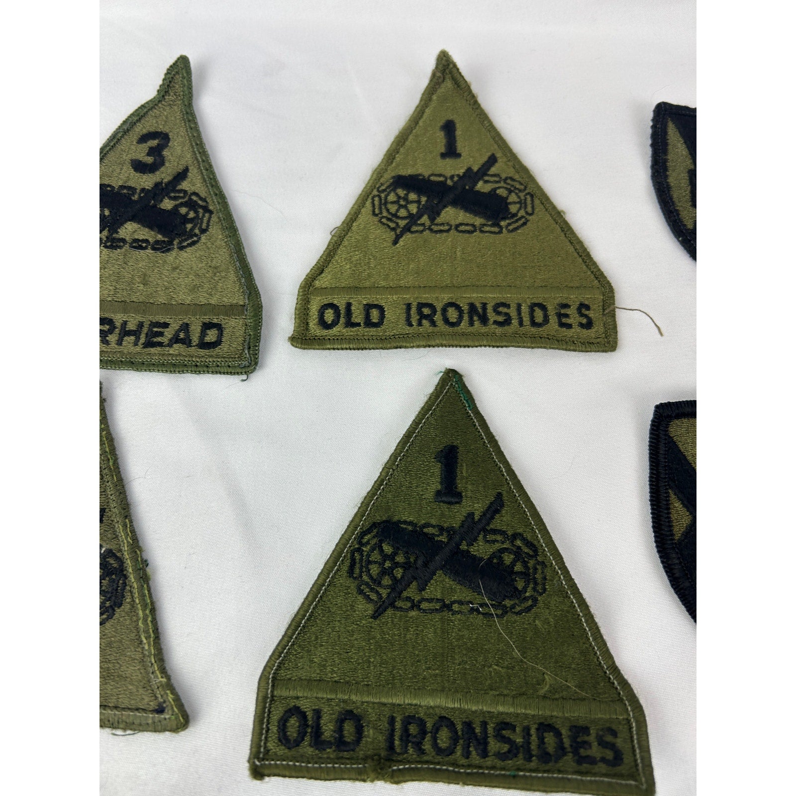 Vintage US Army Patches Lot USAR Strips Armor Division Patches 23 pcs