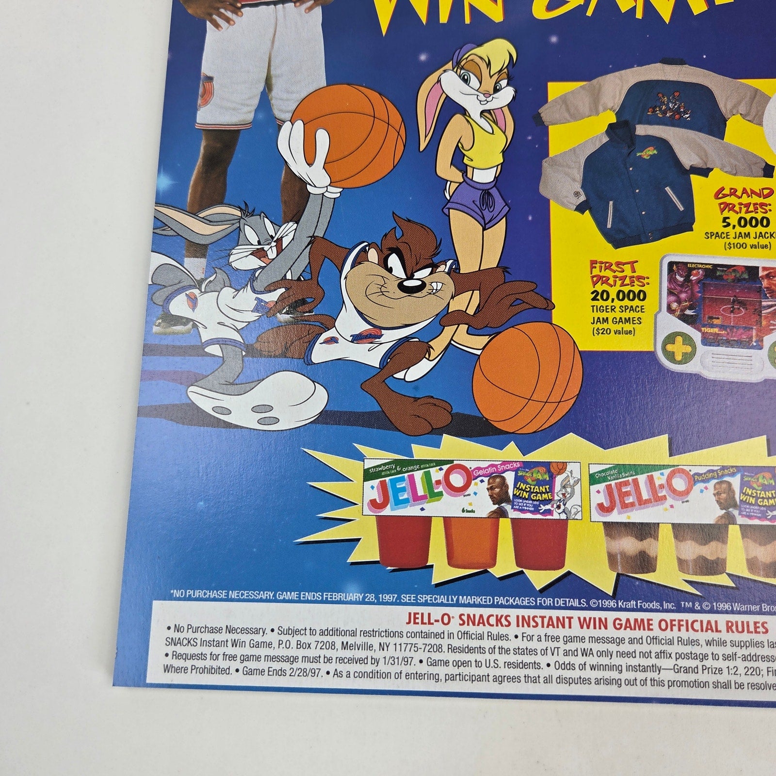 Sports Illustrated For Kids Space Jam Michael Jordan 1997 Newsstand Poster
