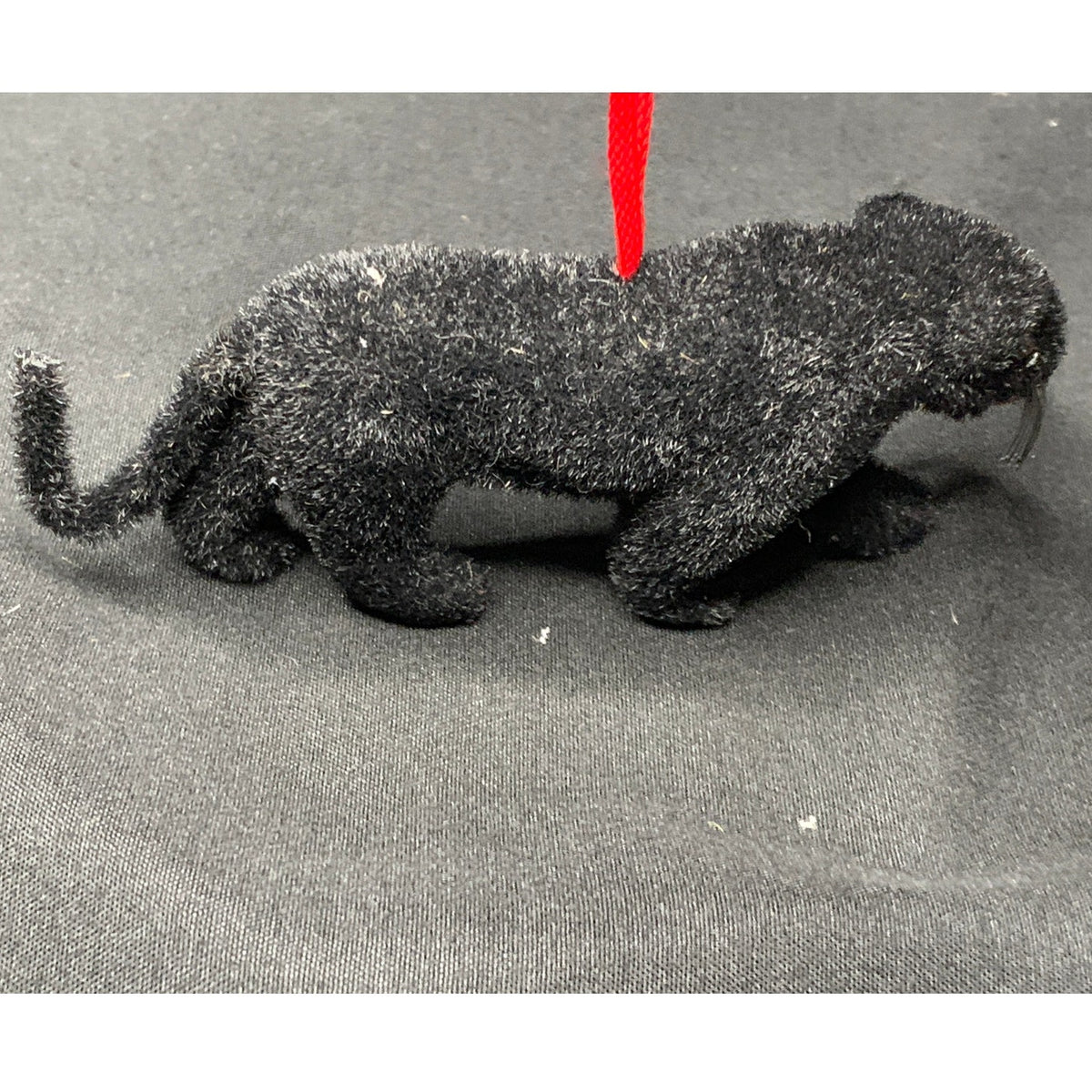 Vintage Wagner Handwork Black Panther Flocked Figurine West Germany 1966-1983