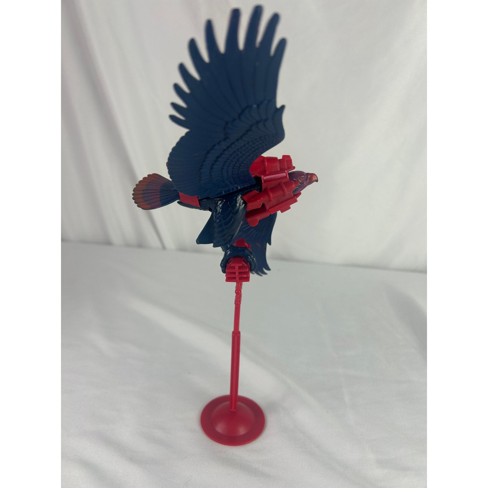 Vintage Masters of the Universe Screeech Bird w Perch Harness 1983 Mattel