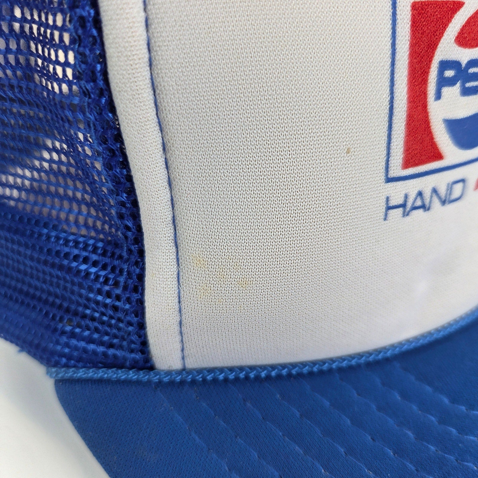 Vintage Pepsi HHC Hand Held Computer Trucker Snapback Hat Foam Mesh Cap OSFA