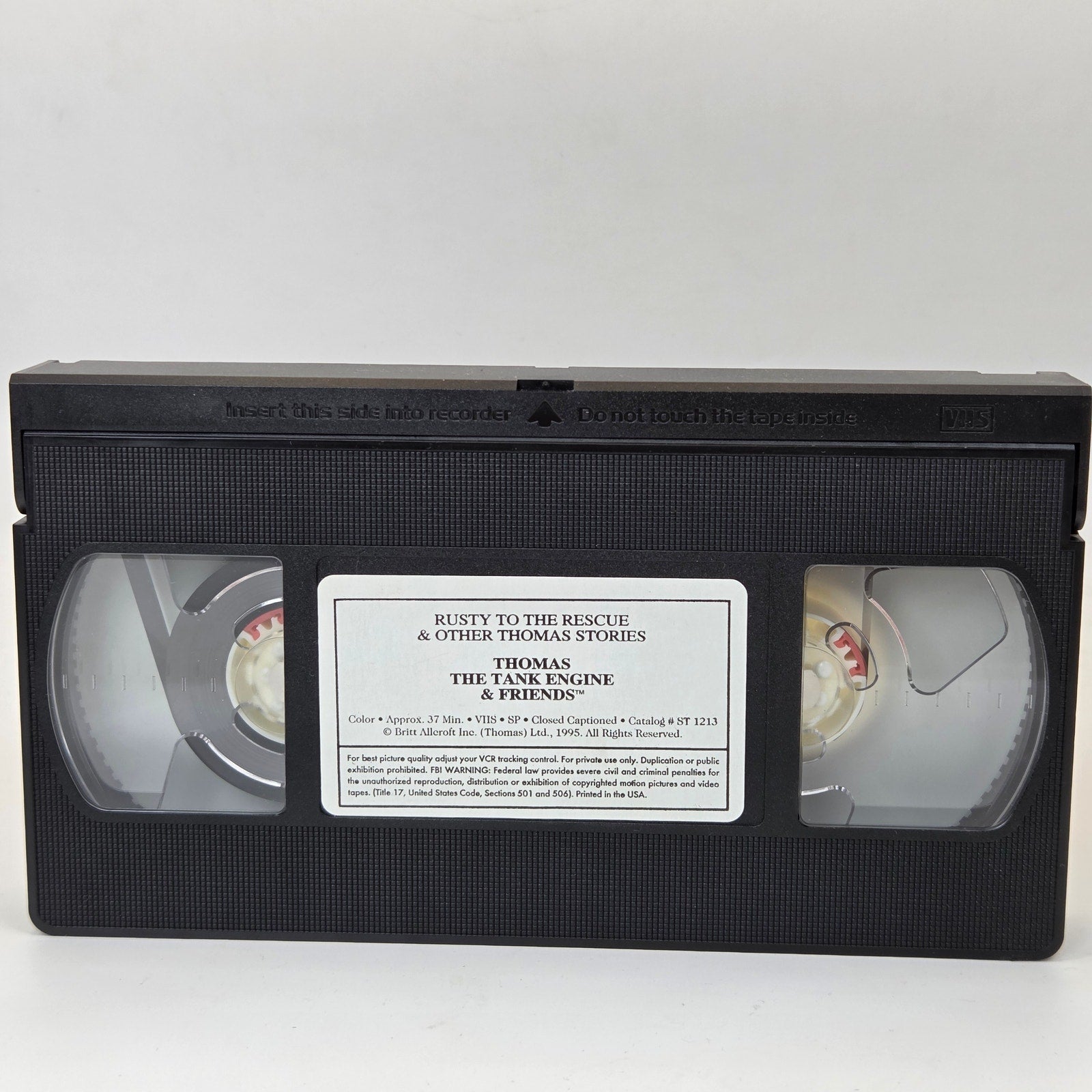 Thomas Tank Engine Rusty To The Rescue VHS George Carlin 1995 ST1213 Tape