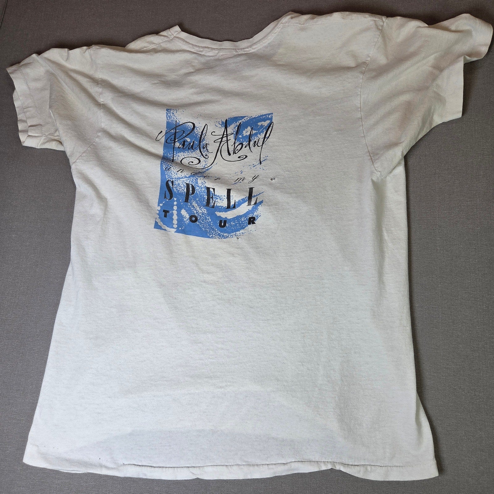 Paula Abdul 1991 Under My Spell Tour T Shirt XL Vintage Concert Tee