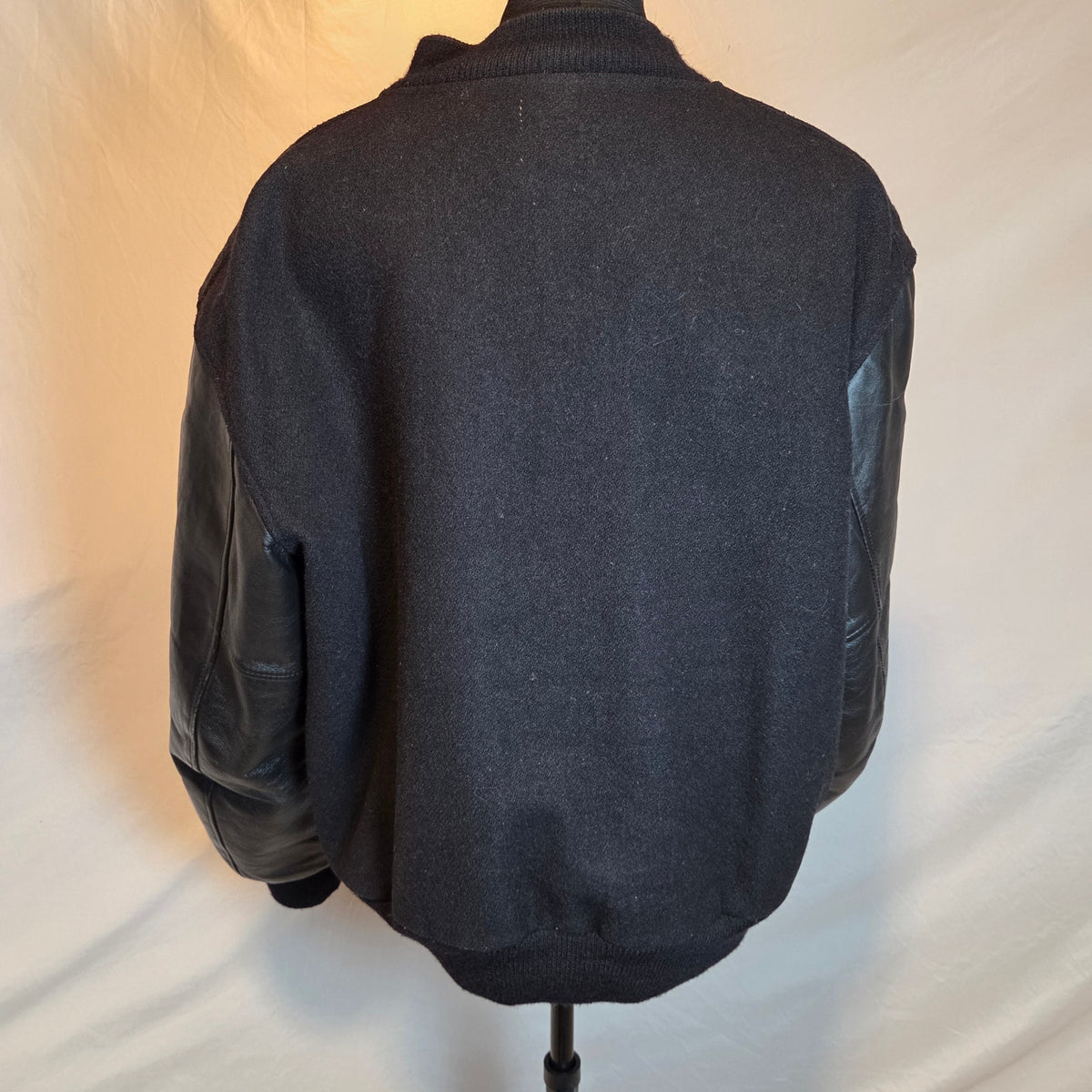 Vintage 1996 Butwin Cruisin' To The Lakes Varsity Leather Wool Jacket XL