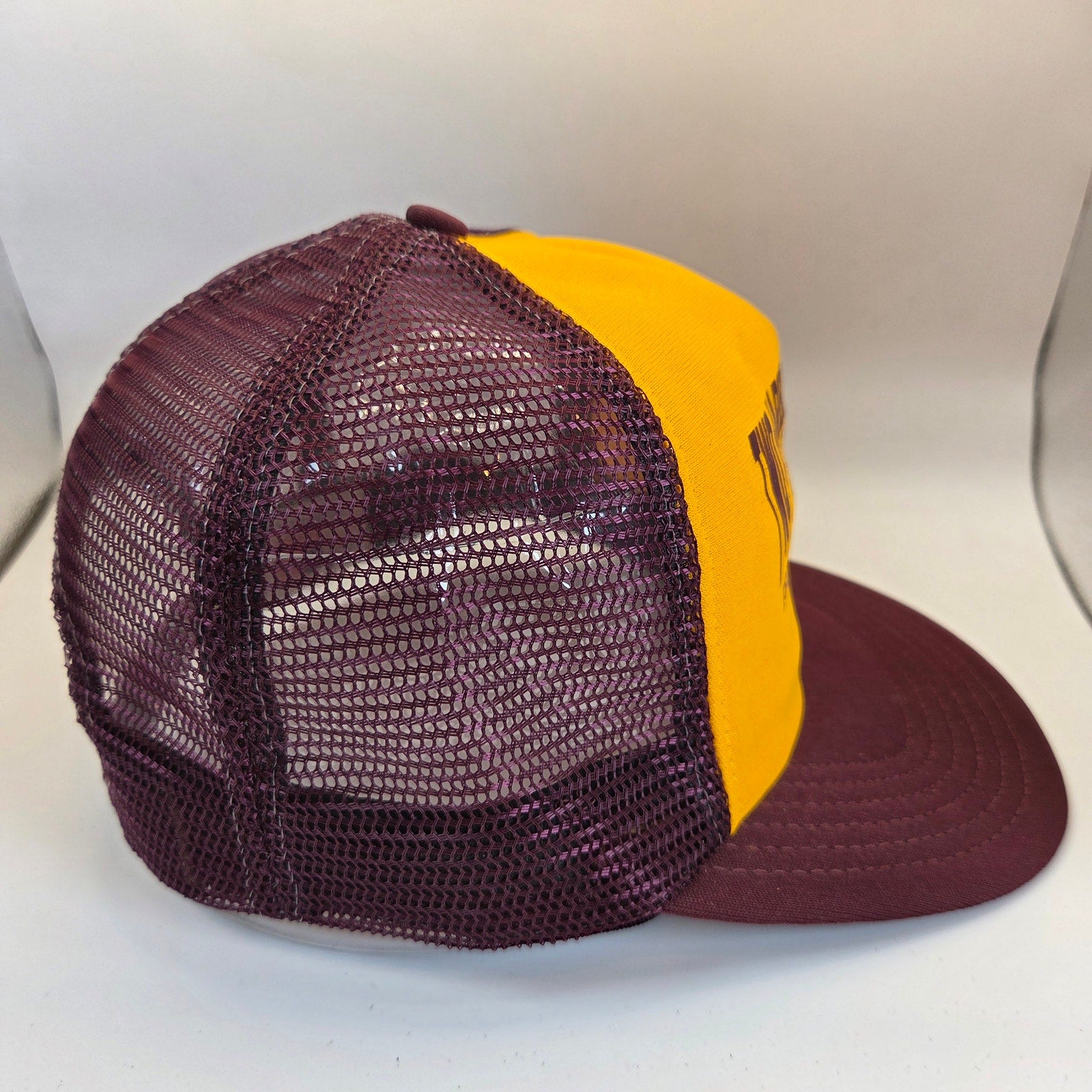Vintage 1988 Two Harbors Centennial Snapback Trucker Hat USA Foam Mesh Cap