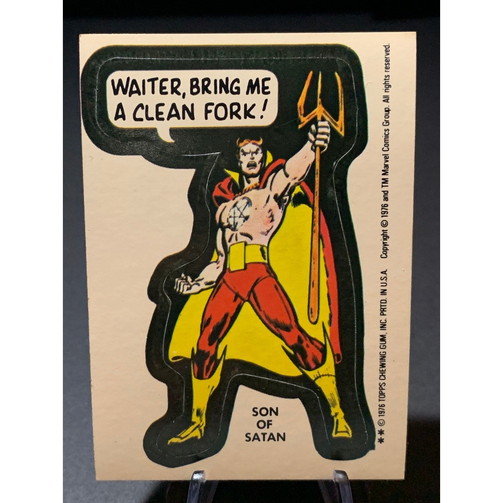 1974-1976 Topps Marvel Super Heroes Stickers Lot 8 Thor Luke Cage Thing