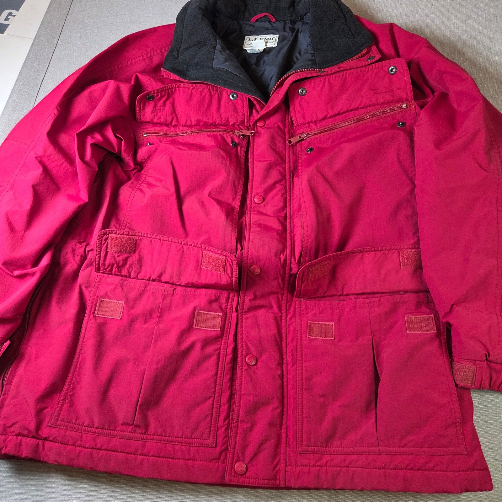 L.L. Bean Gore-Tex Thinsulate Ultra Parka Mens L Red Winter Jacket