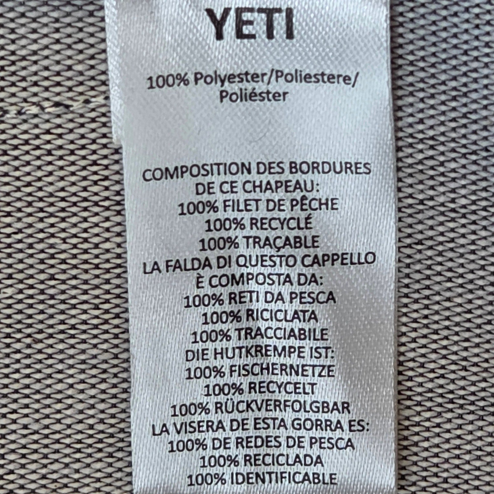 YETI NetPlus Trucker Hat Snapback Mesh Back Logo Patch OSFM Adult Cap