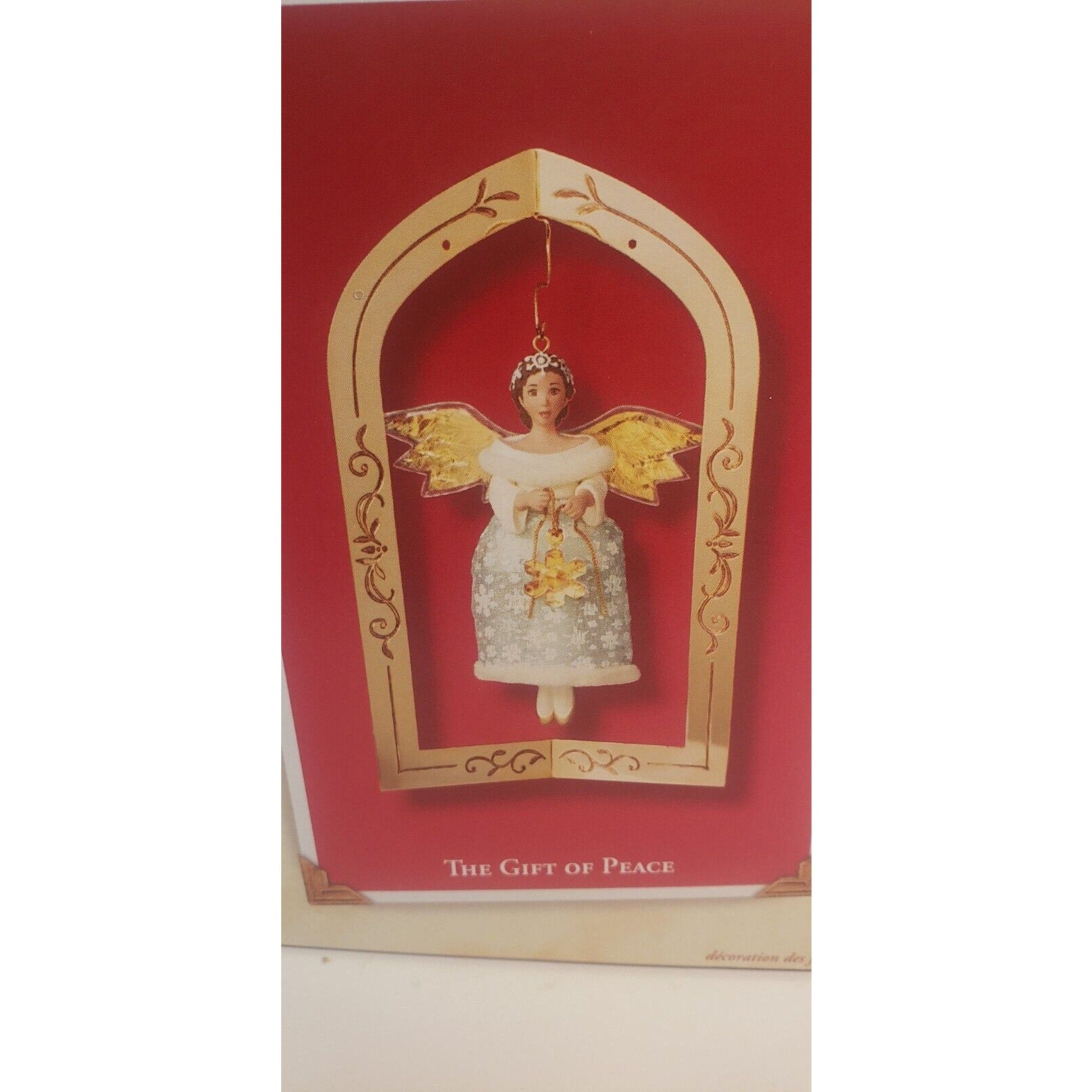 Hallmark Keepsake Lot of 2 Gift of Peace & Glad Tidings Ornament Angels NIB