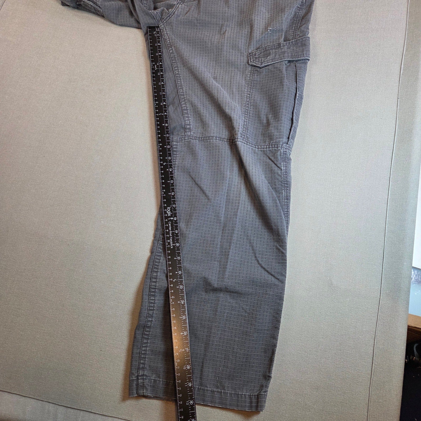 Carhartt Relaxed Fit Gray Work Pants 40x32 Heavy Duty Utility Distressed