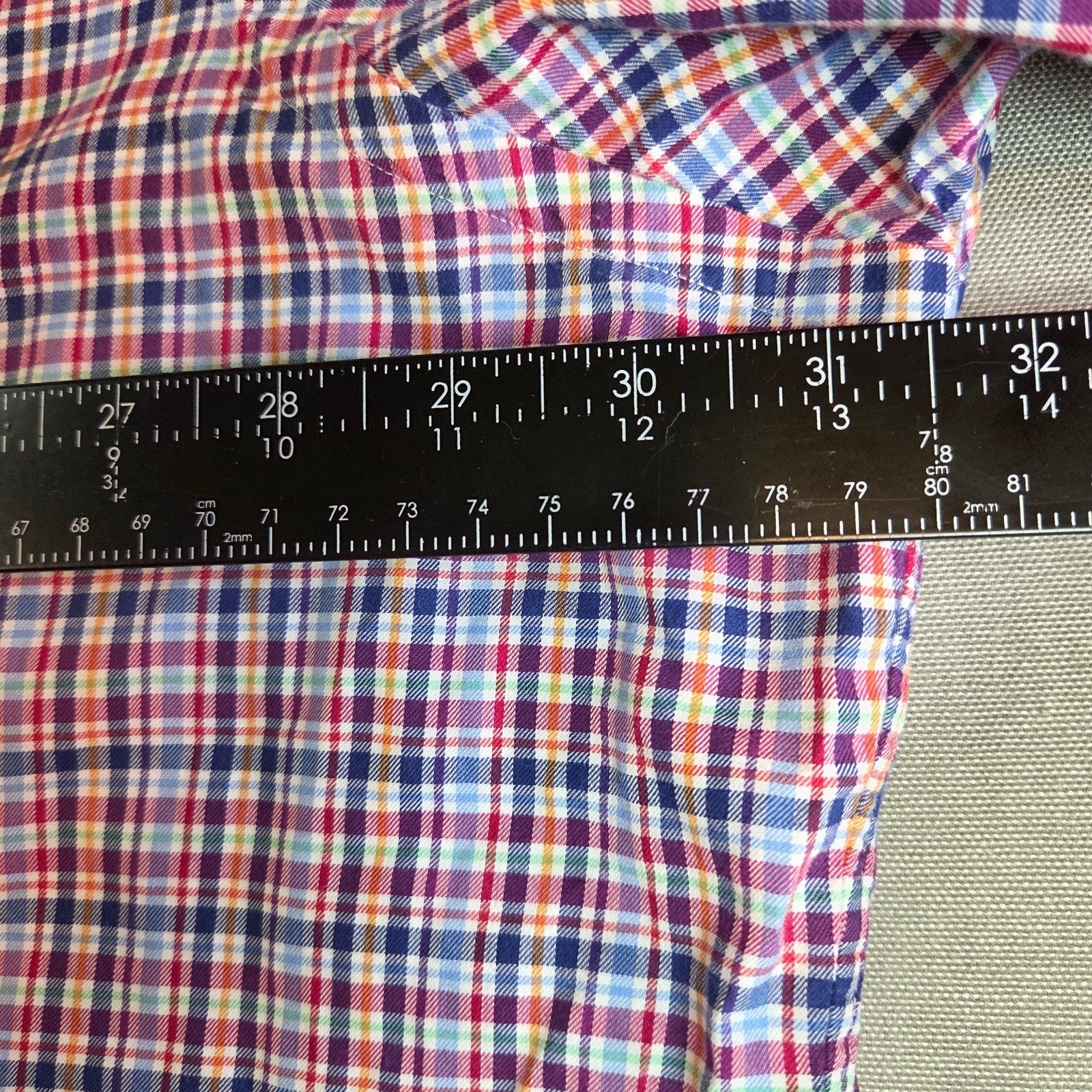 Polo Ralph Lauren 3XLT Plaid Cotton Button Down Shirt Long Sleeve Tall
