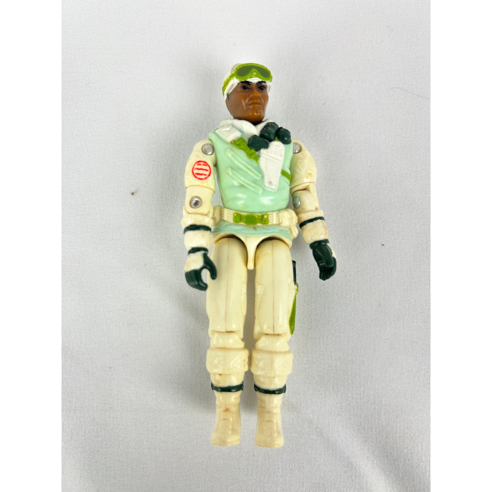 GI Joe Iceberg Snow Trooper v1 1985 complete with rifle and file card