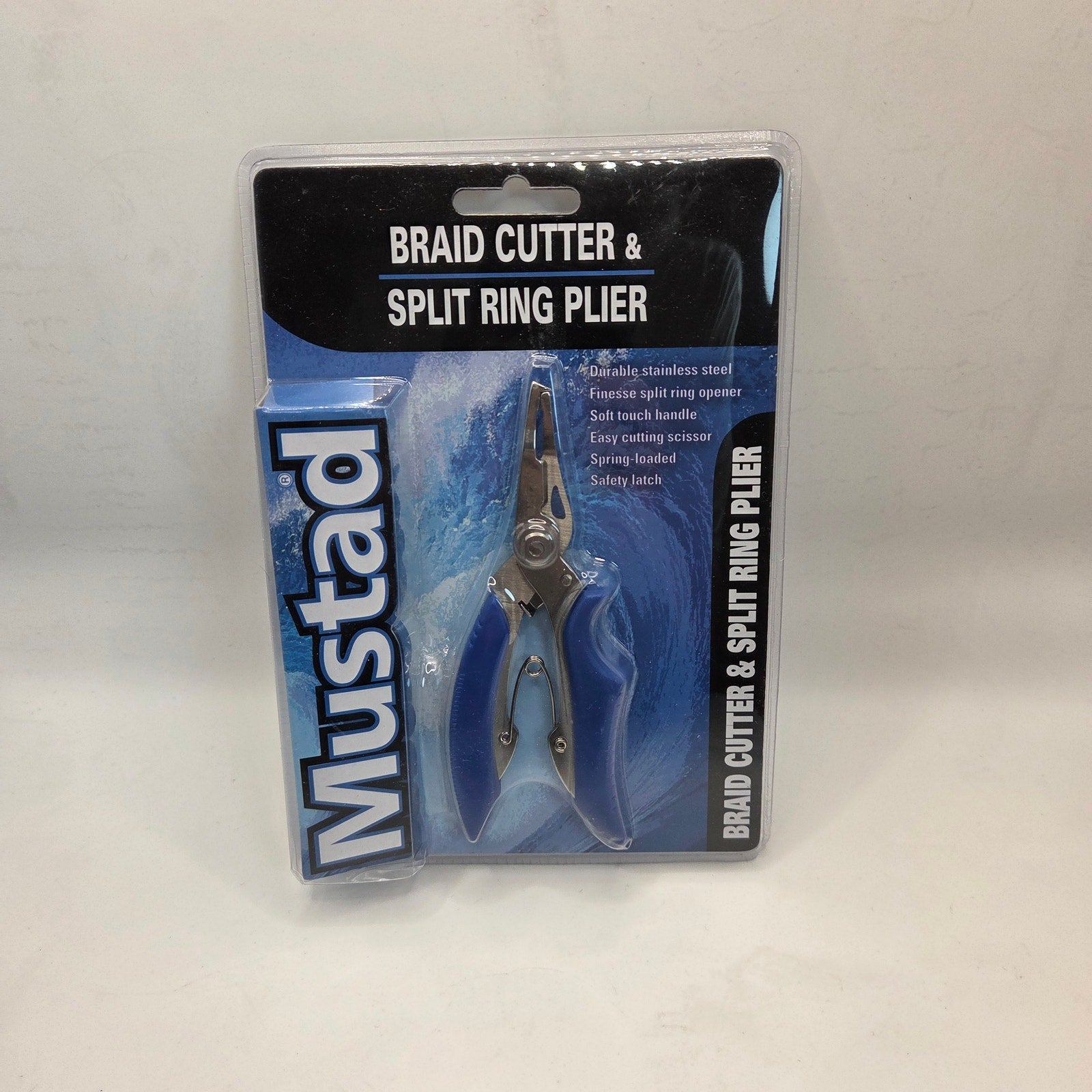 Mustad Braid Cutter Split Ring Fishing Plier NIB Stainless Steel MT-028