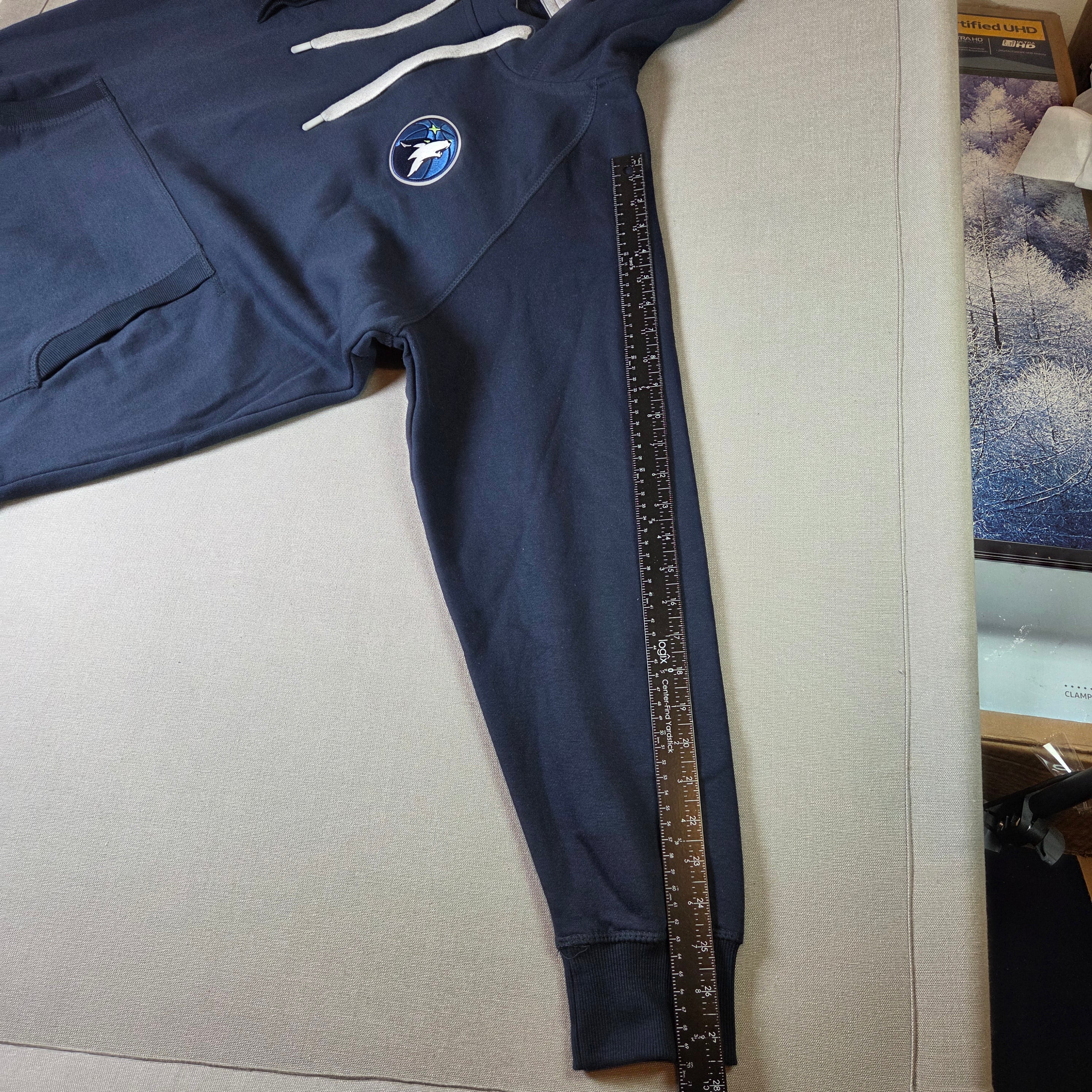 Antigua Minnesota Timberwolves Navy Blue Pullover Hoodie XL NWT NBA