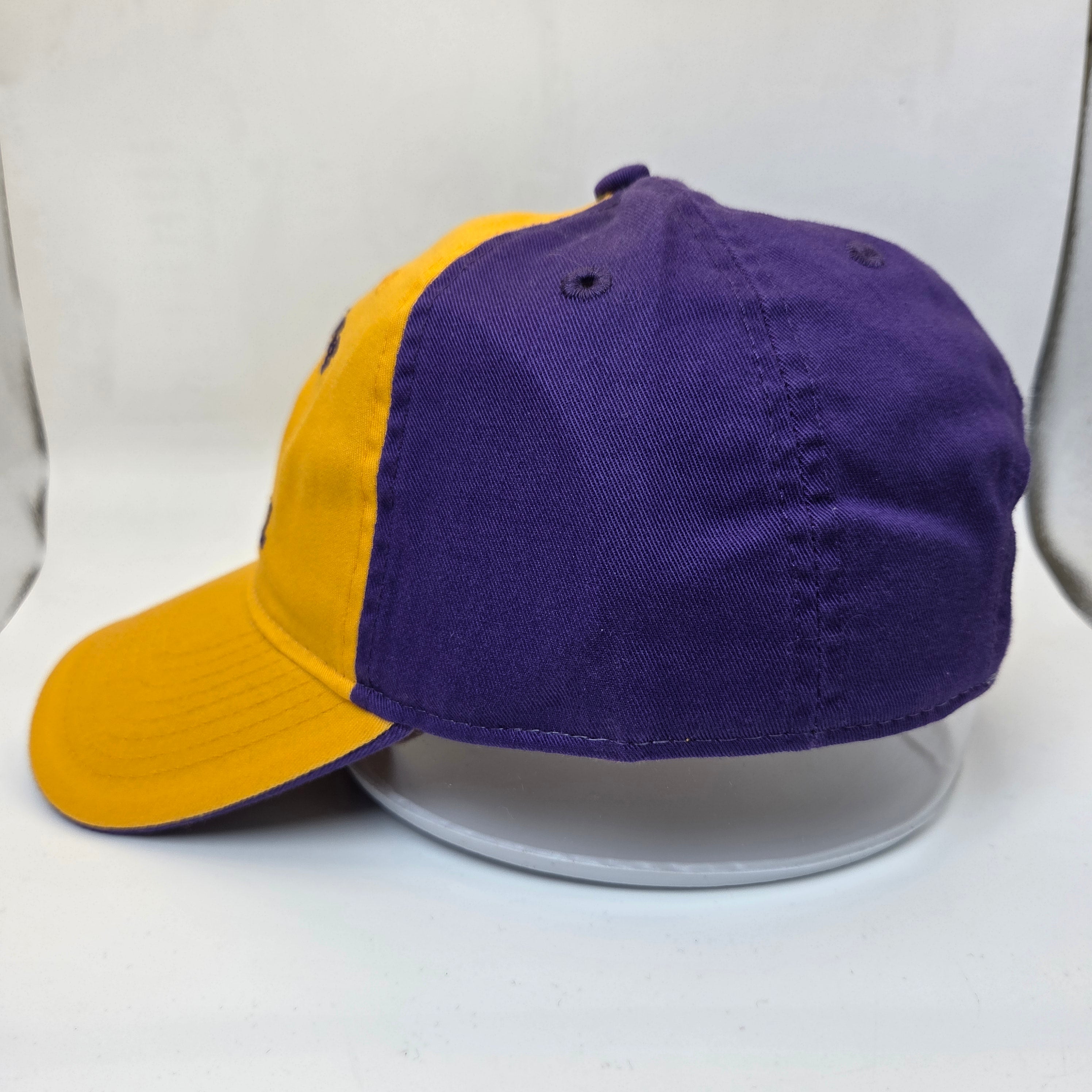 Minnesota Vikings NFL Team Apparel Gold Purple Adjustable Hat OSFA New