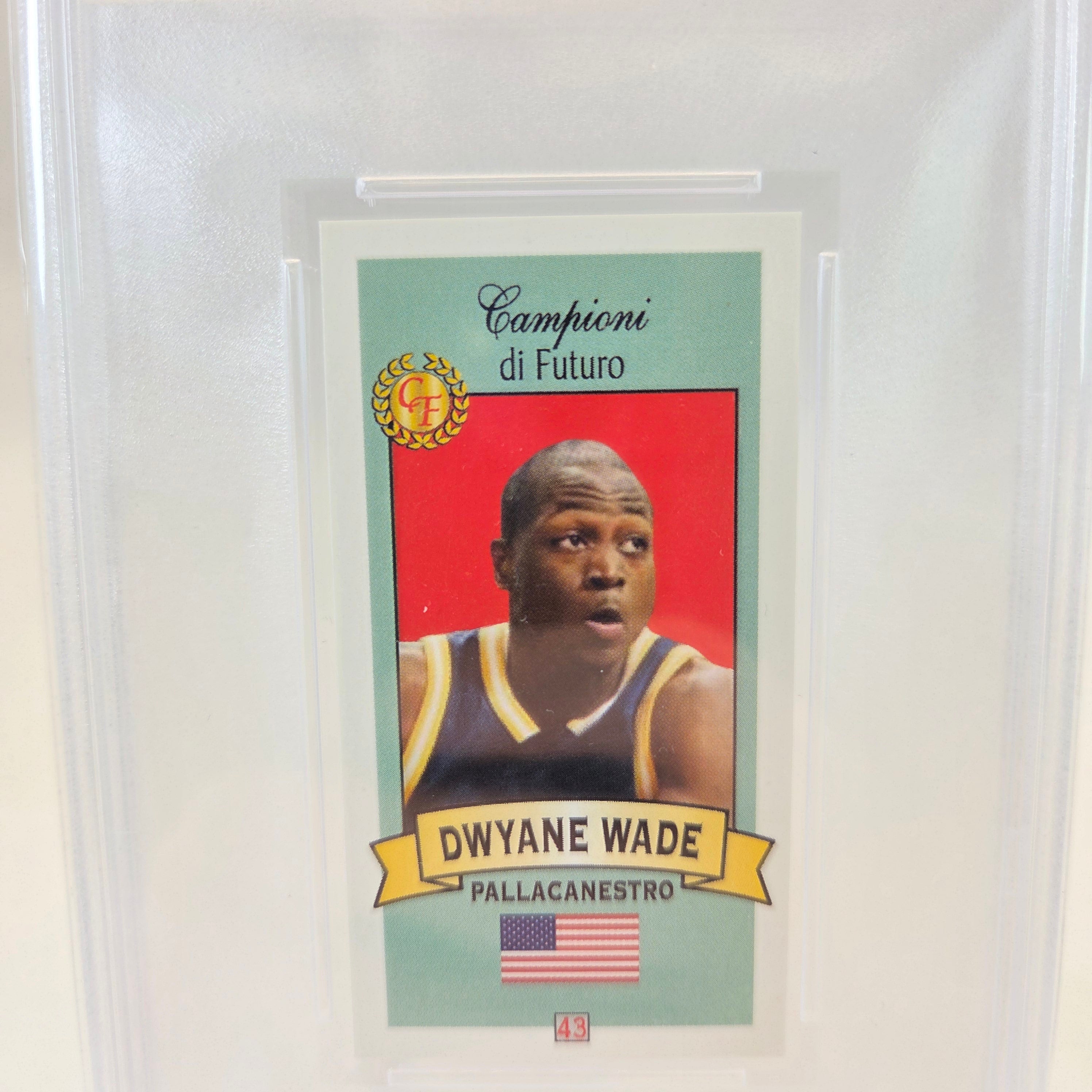 2003-04 Collezioni Firenze Campioni di Futuro - #43 Dwyane Wade (RC) PSA 10
