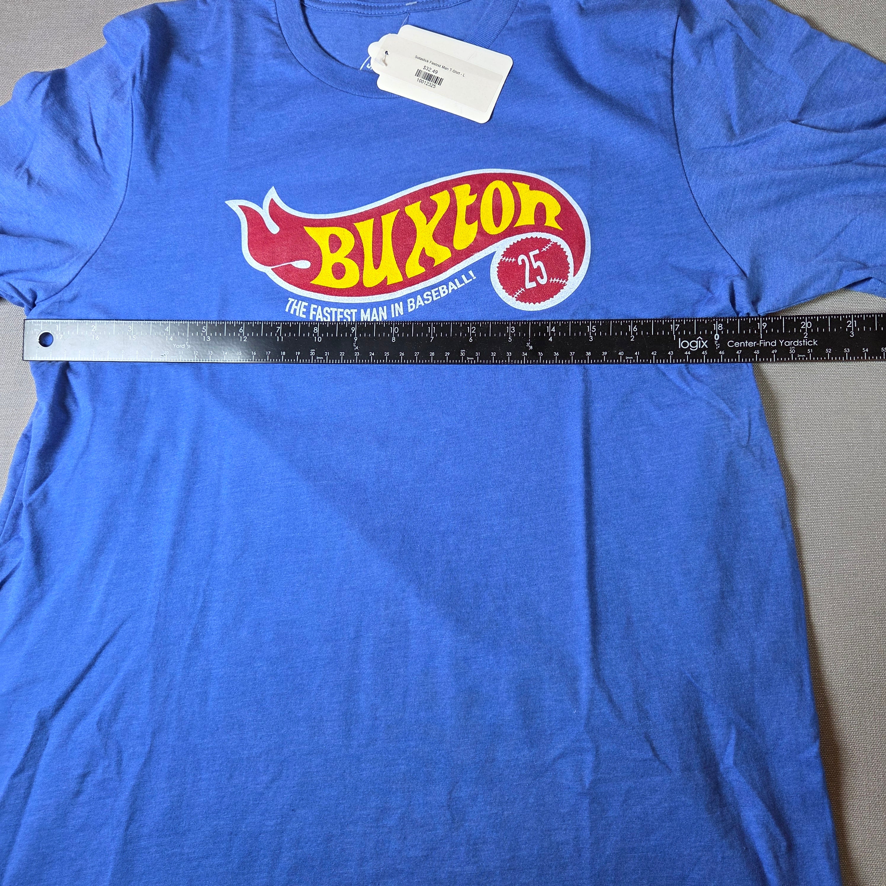 Byron Buxton Minnesota Twins SotaStick T Shirt L Baseball Fastest Man in MLB!