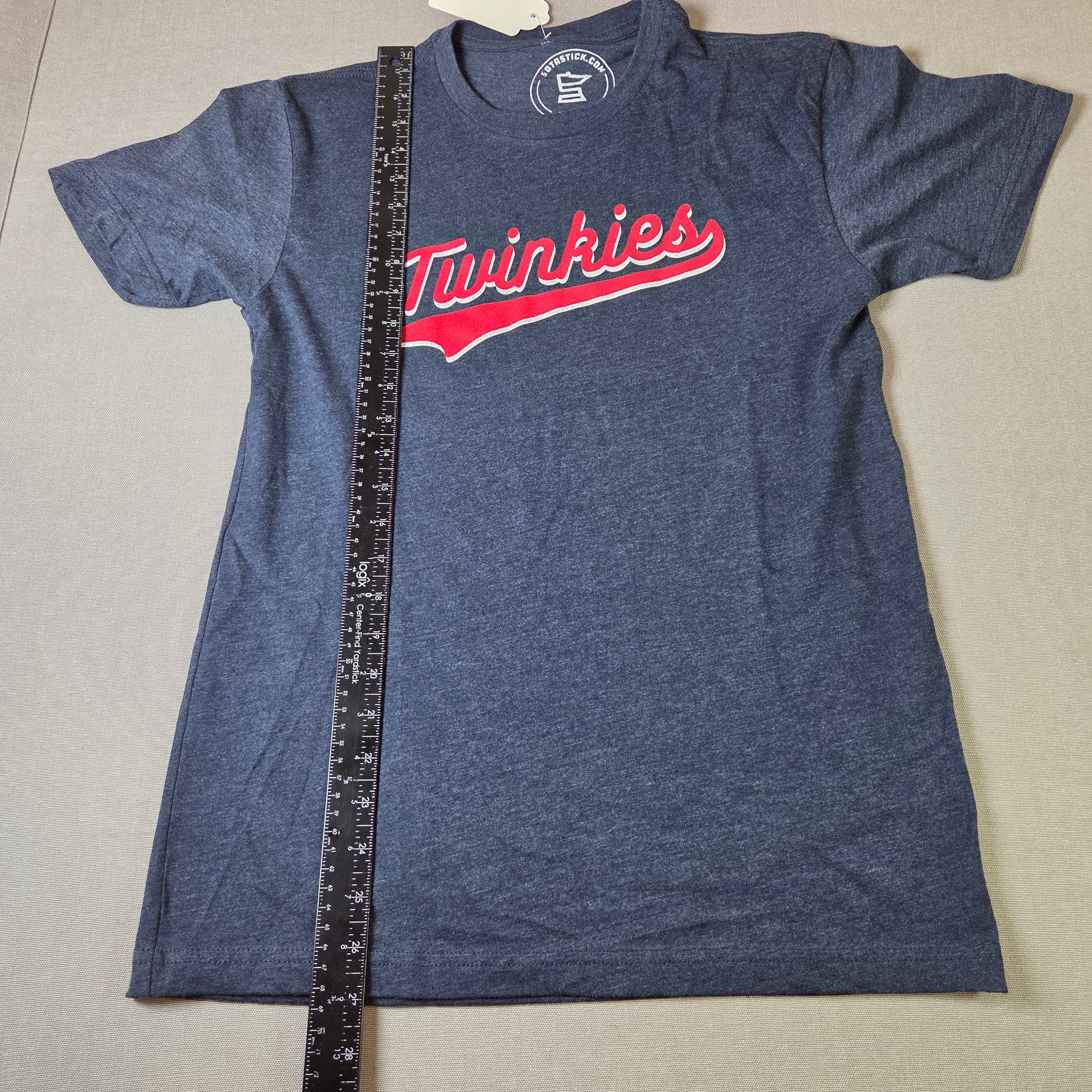 Twinkies Script Logo T Shirt Small SotaStick MLB Minnesota Twins Style NWT