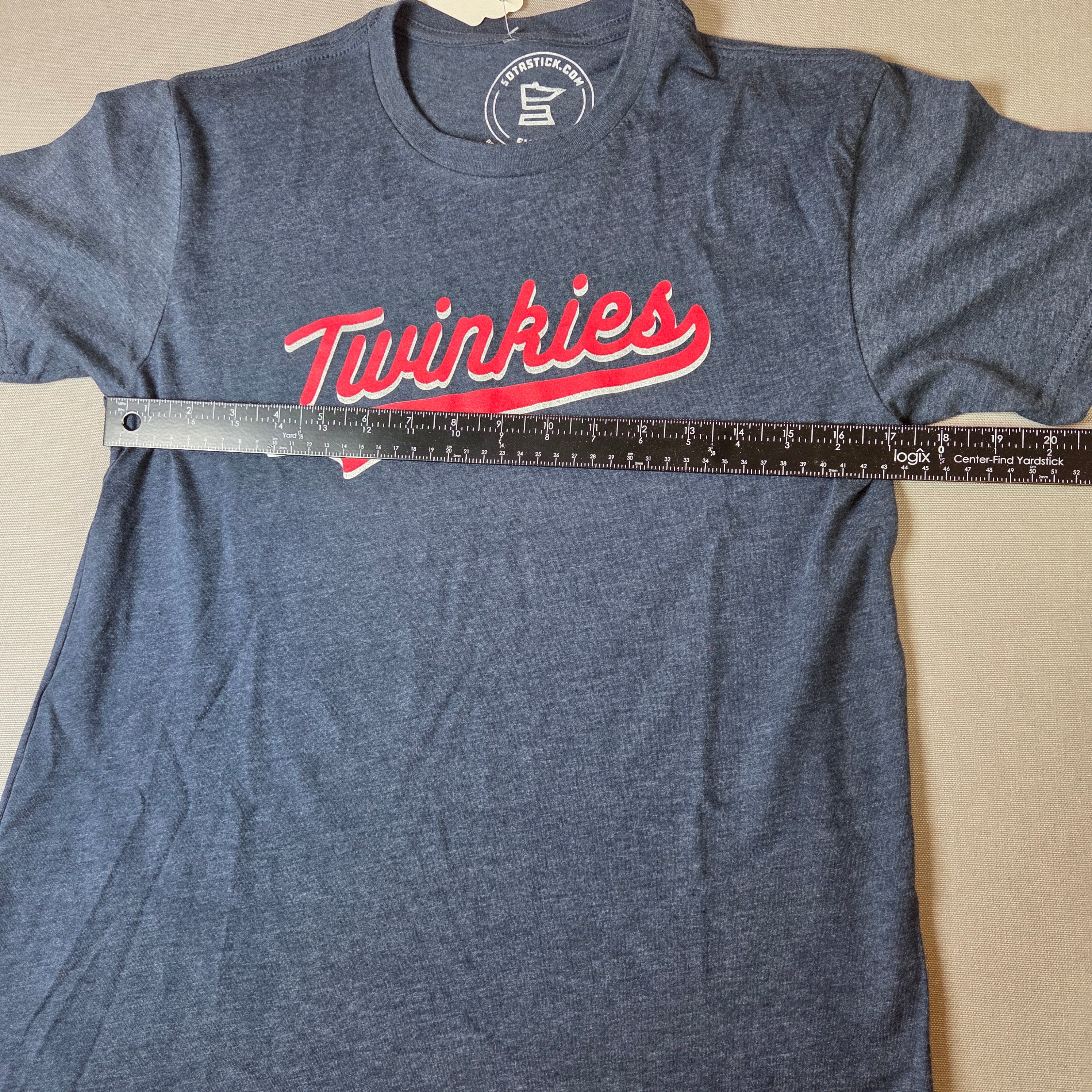 Twinkies Script Logo T Shirt Small SotaStick MLB Minnesota Twins Style NWT