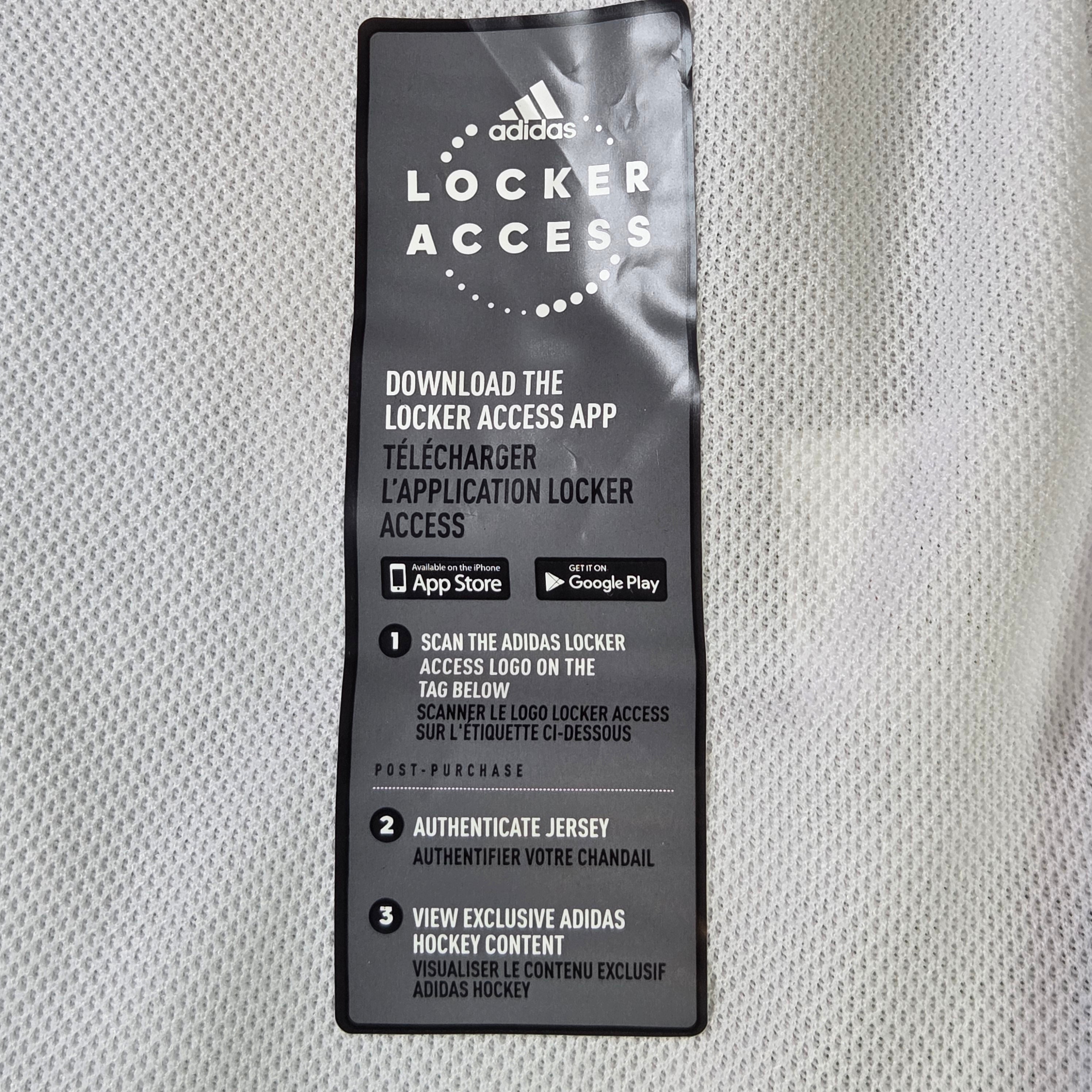 Minnesota Wild Adidas Jersey White Size 46 Climalite NHL Hockey Fight Strap New