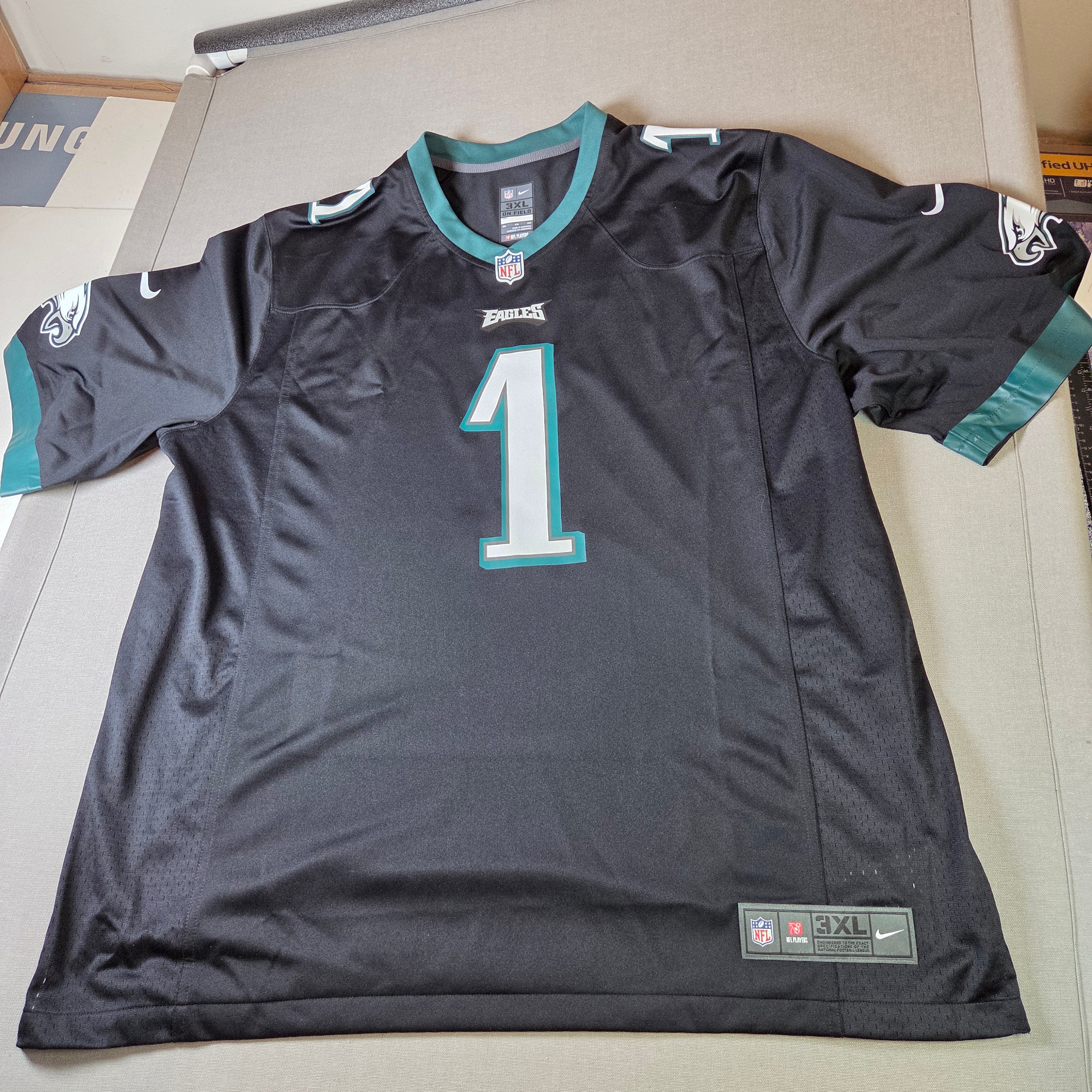 Nike On Field Jalen Hurts Eagles Black Jersey 3XL Vapor Limited 2002 NWT