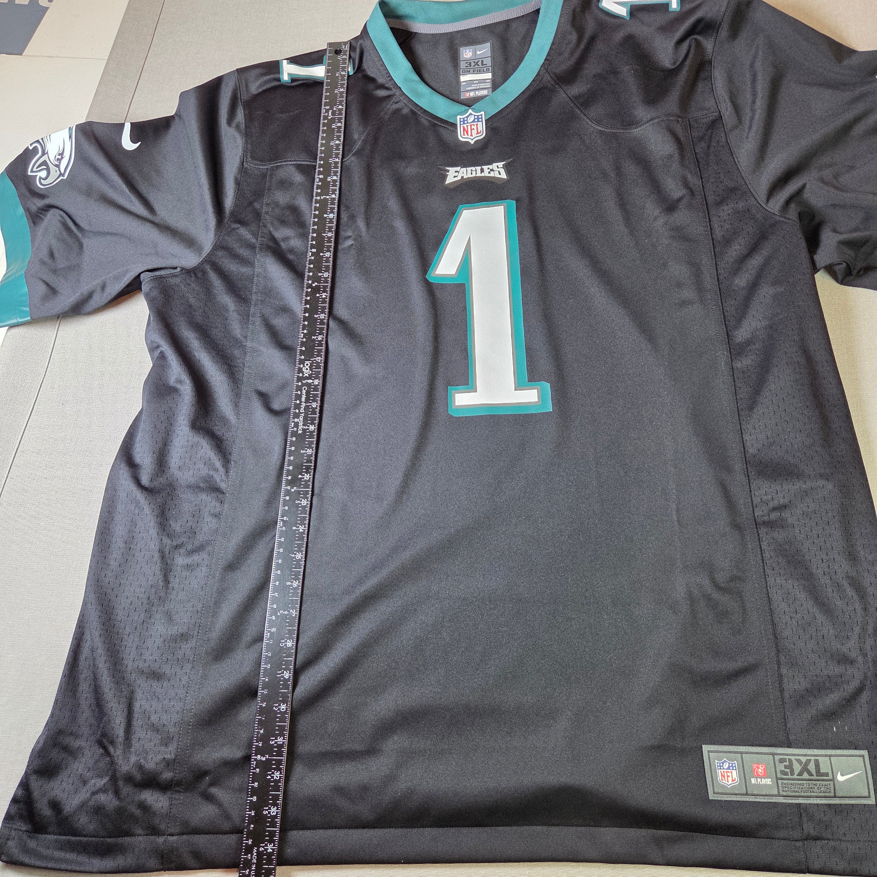 Nike On Field Jalen Hurts Eagles Black Jersey 3XL Vapor Limited 2002 NWT