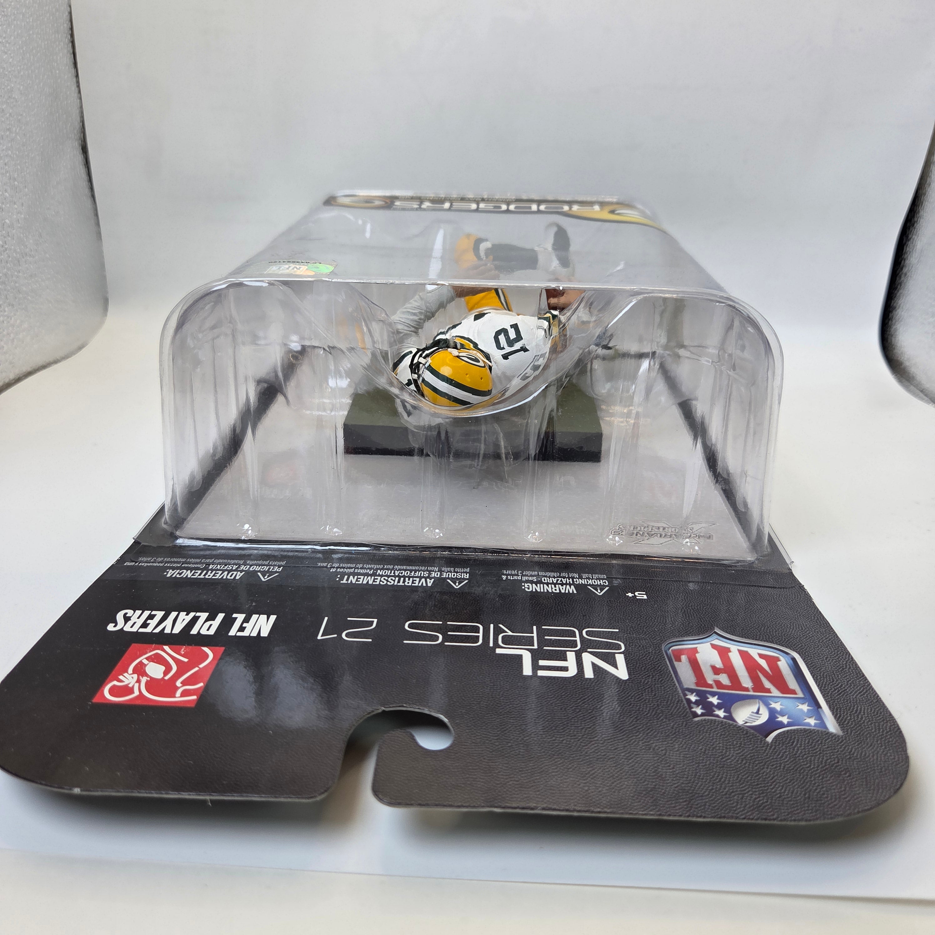 McFarlane Aaron Rodgers Packers NFL Series 21 White Jersey Figure 2009 NIP