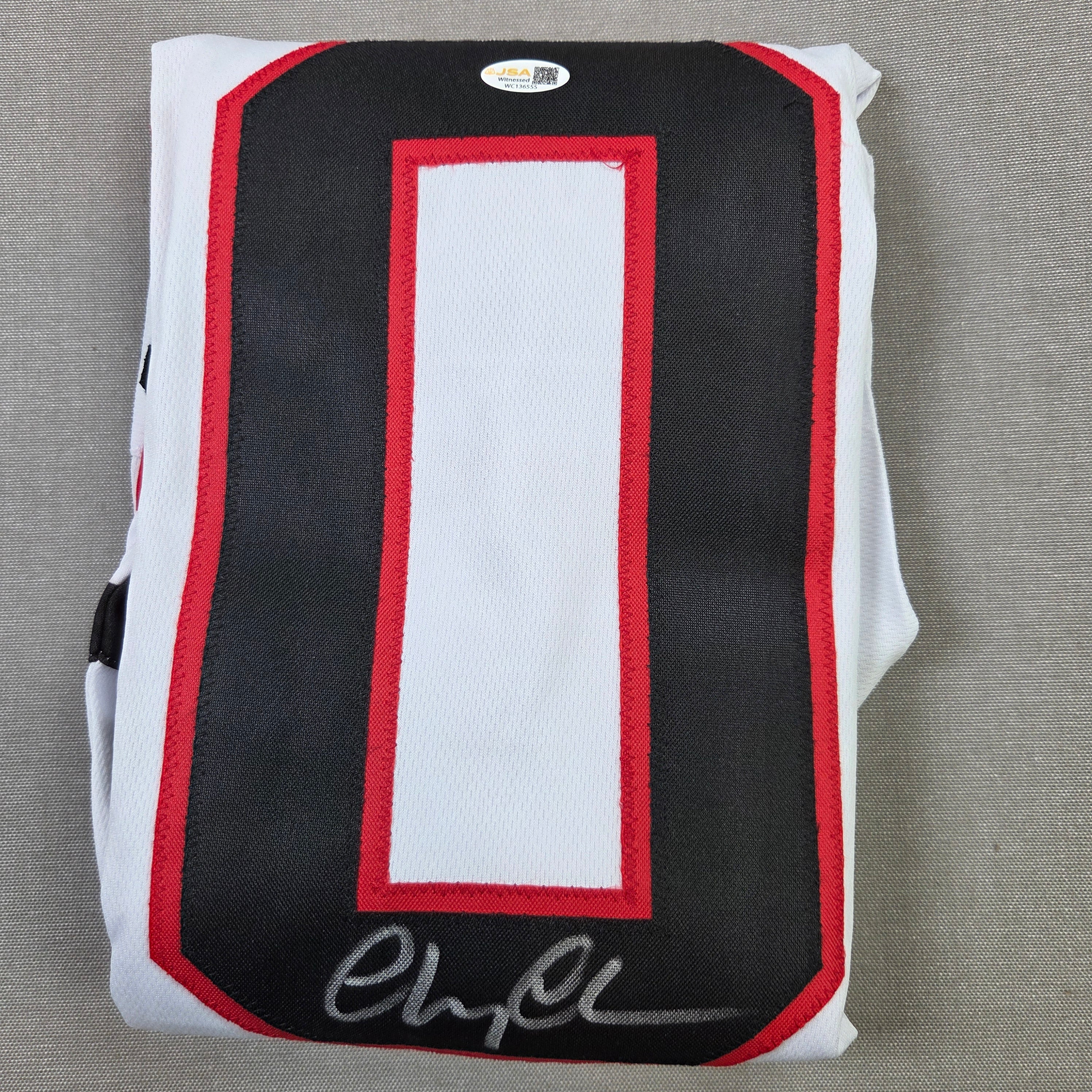 Chevy Chase Autographed Griswold Blackhawks Custom Hockey Jersey JSA Certified