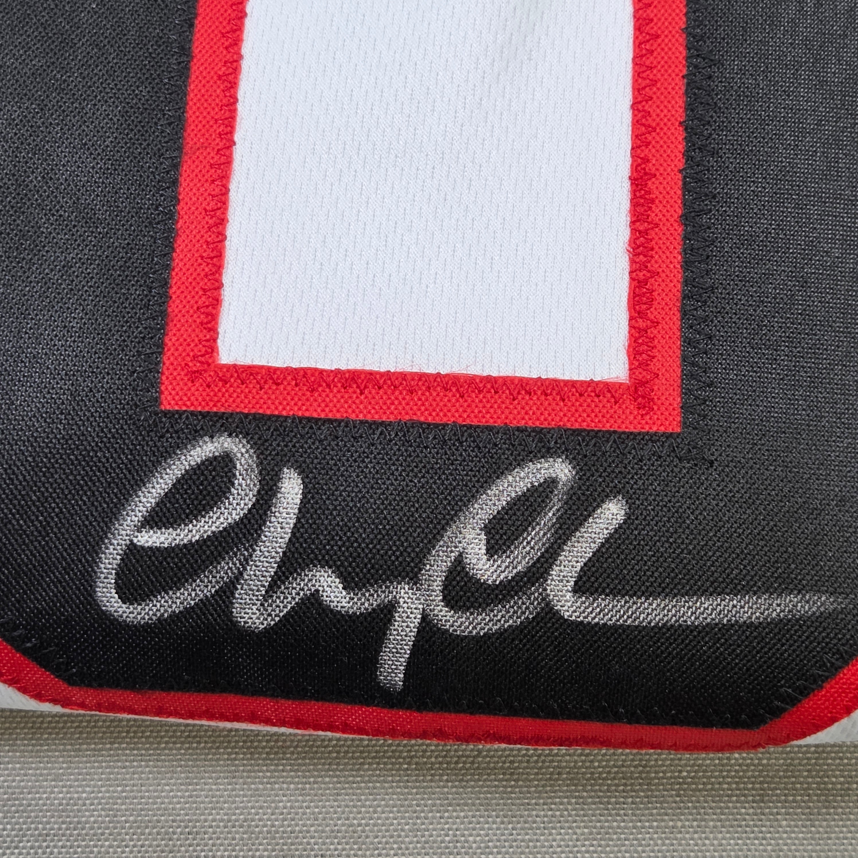 Chevy Chase Autographed Griswold Blackhawks Custom Hockey Jersey JSA Certified