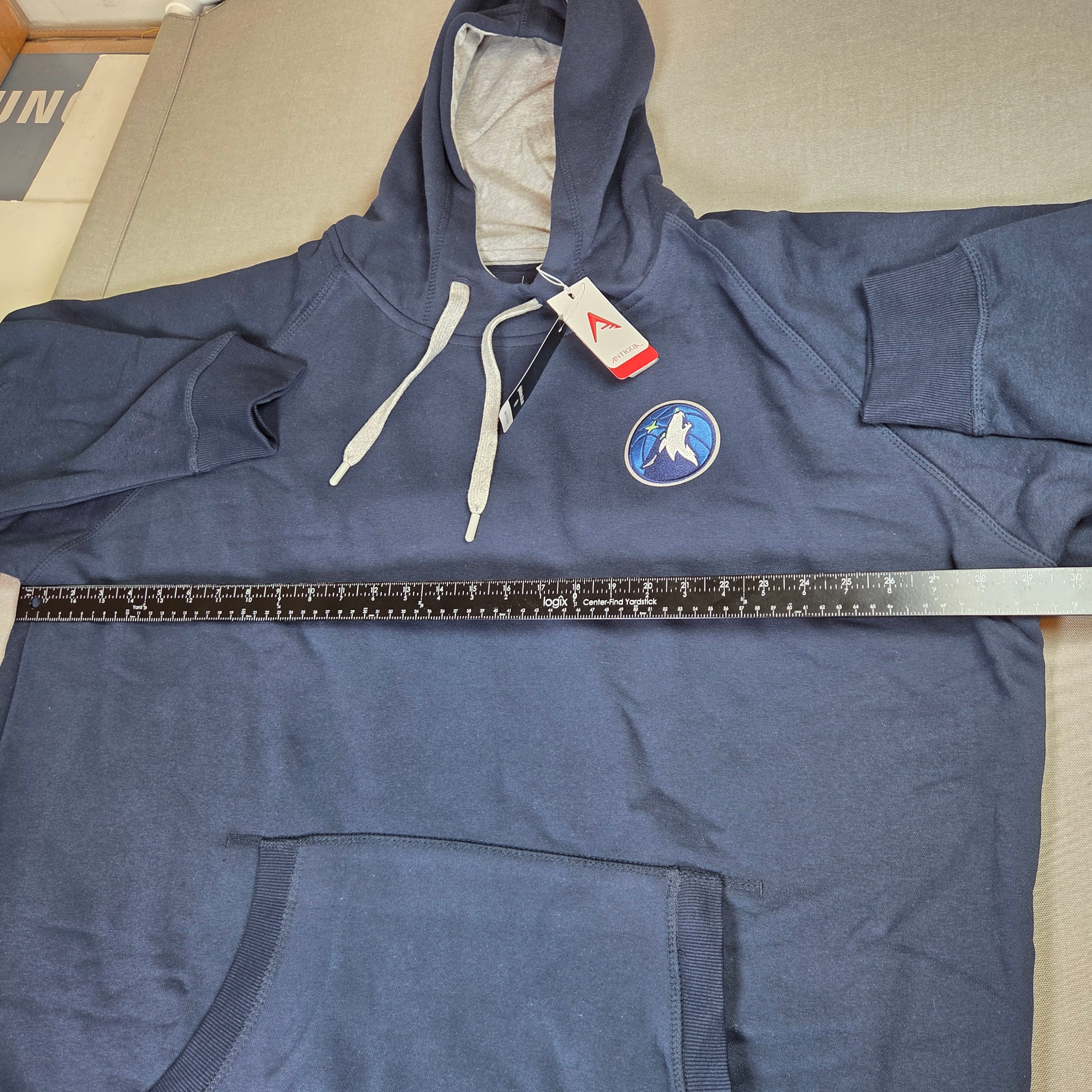 Antigua Minnesota Timberwolves Victory Hoodie Navy Blue 3XL NWT NBA