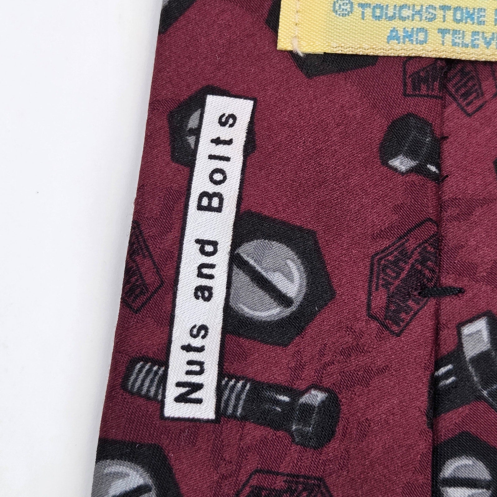 Vintage Home Improvement Binford Tools Nuts & Bolts Novelty Tie USA 57"