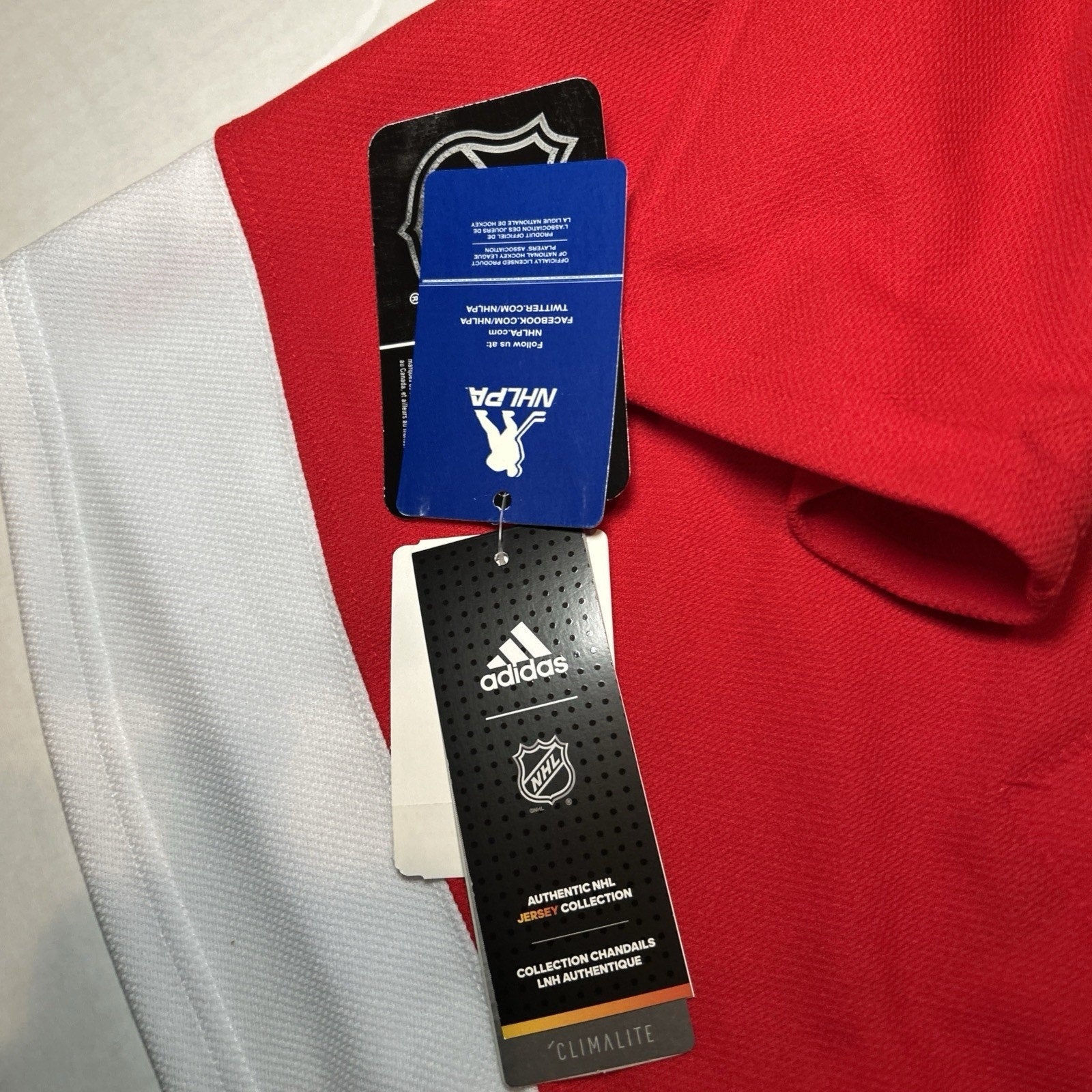 Dylan Larkin #71 Detroit Red Wings Adidas Climalite NHL Jersey Size 50