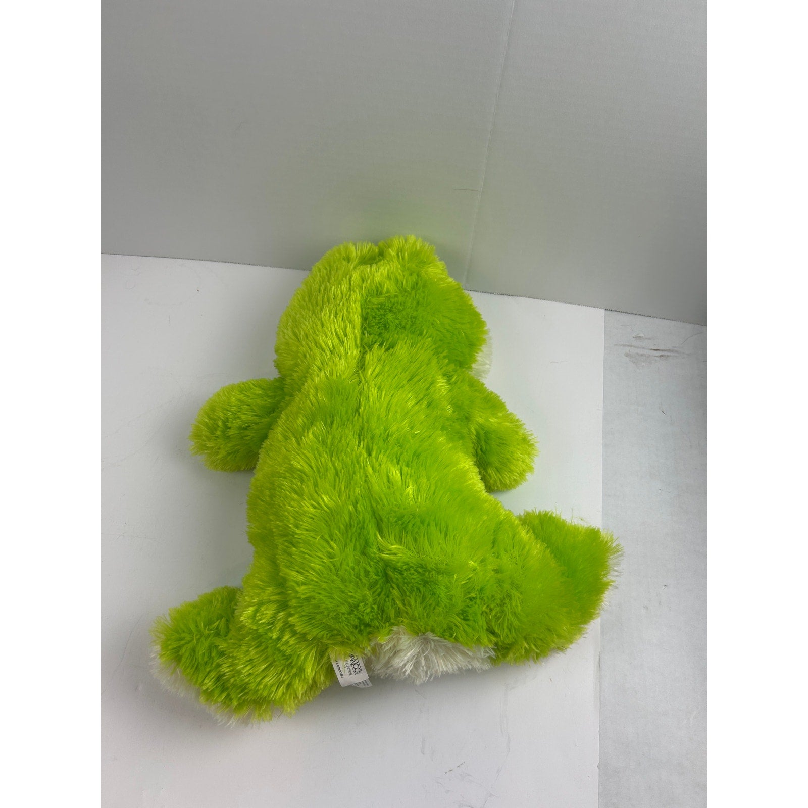 Nanco Green Plush Frog Stuffed Animal Soft Toy Ribbon Bow 2008 Cute Collectible