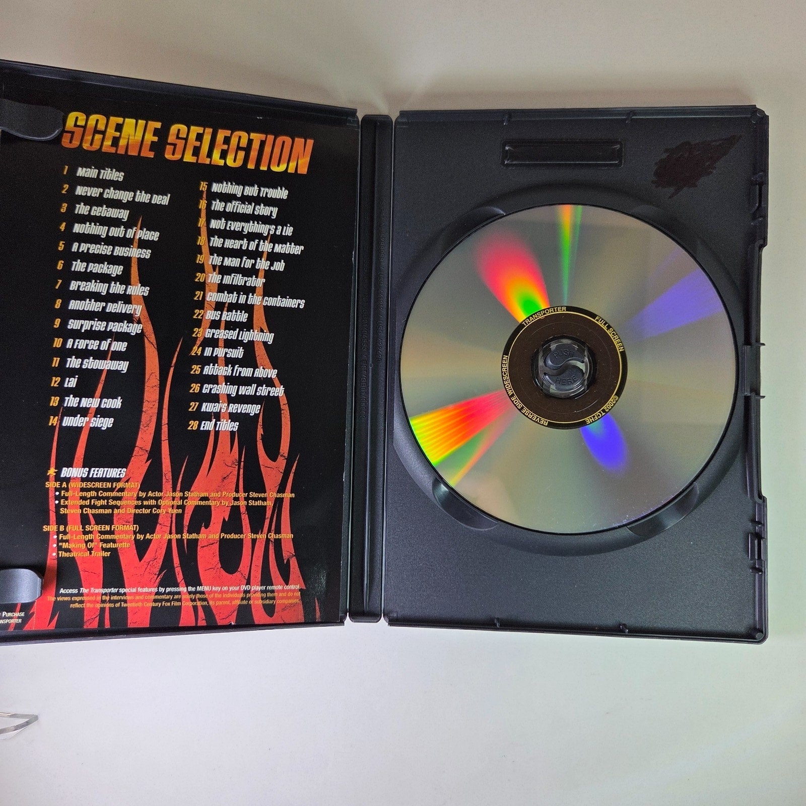 The Transporter DVD 2003 Jason Statham