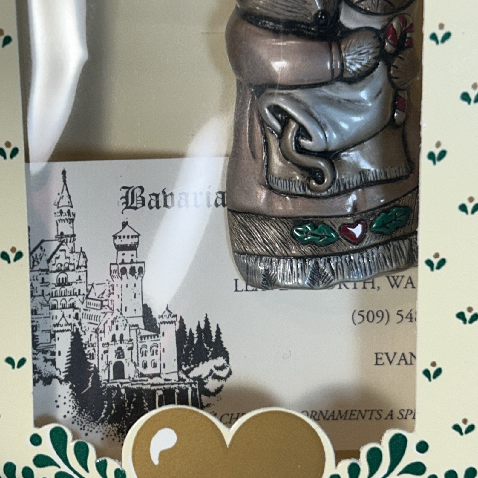 Bavarian Wax Sculpture Mother Mouse Holding a Baby Ornament