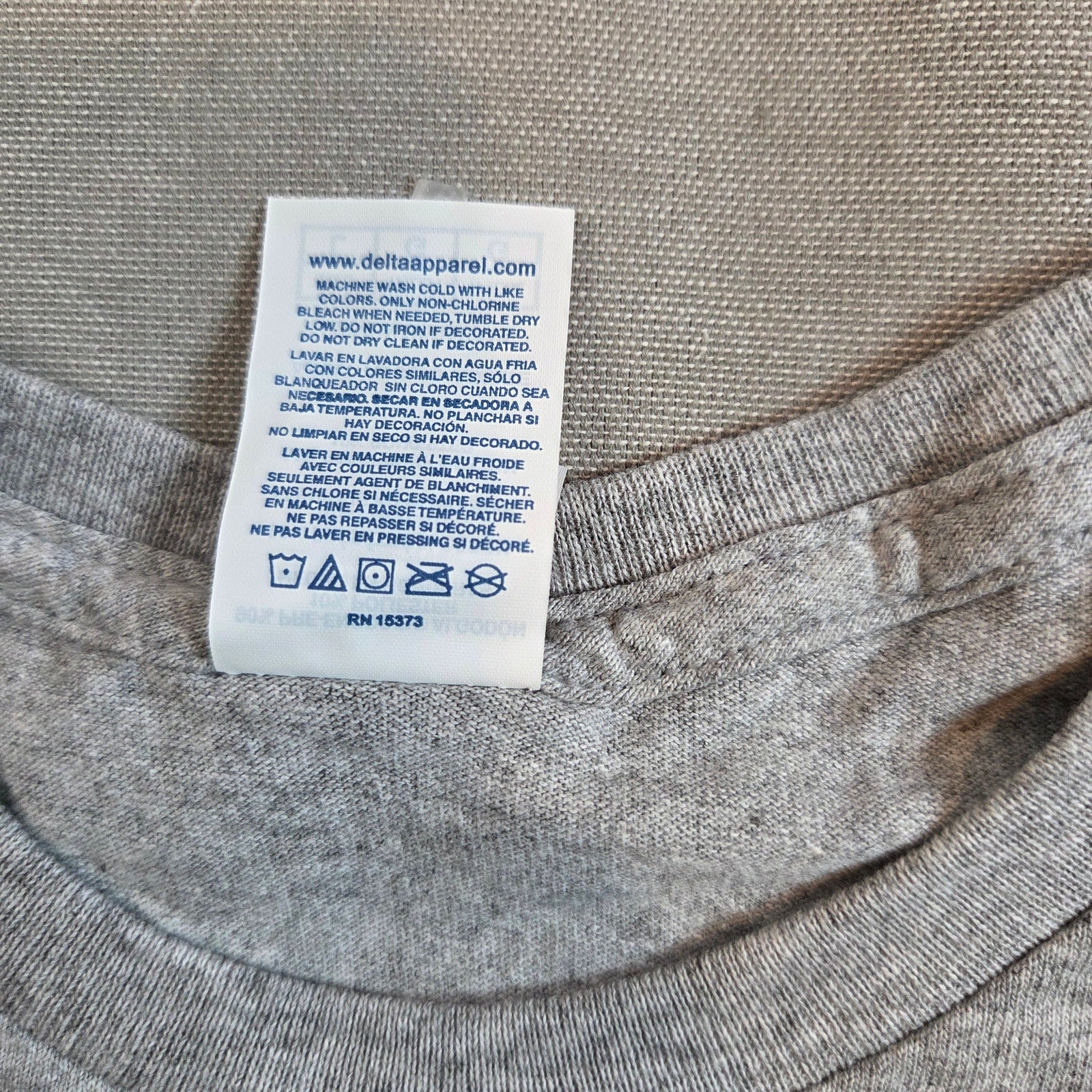 Panini NFL Player of the Day 2014 Promo Tee Shirt Gray Delta Pro Weight L