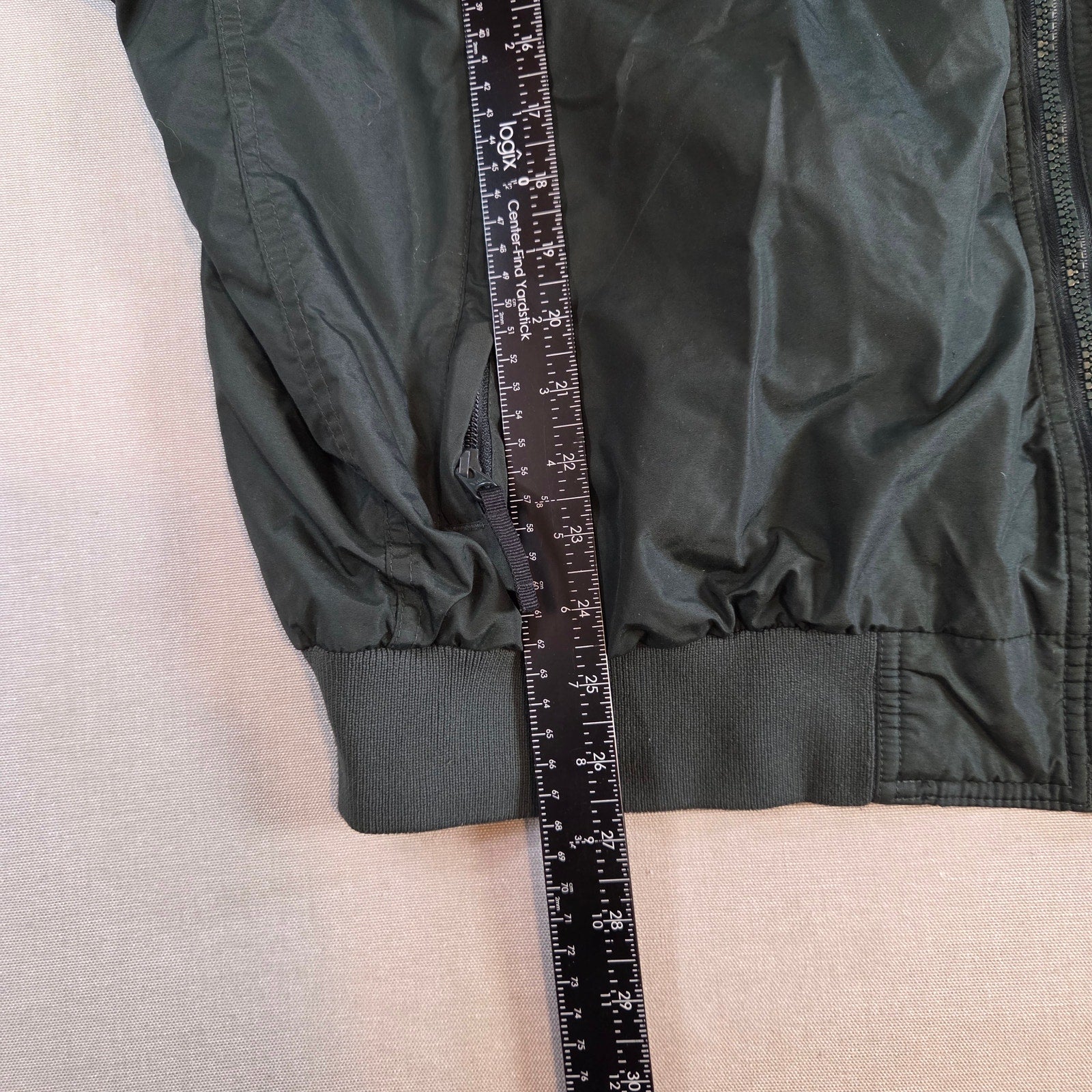 Columbia Sportswear Green Fleece Lined Bomber Jacket Men’s XL Made in Taiwan