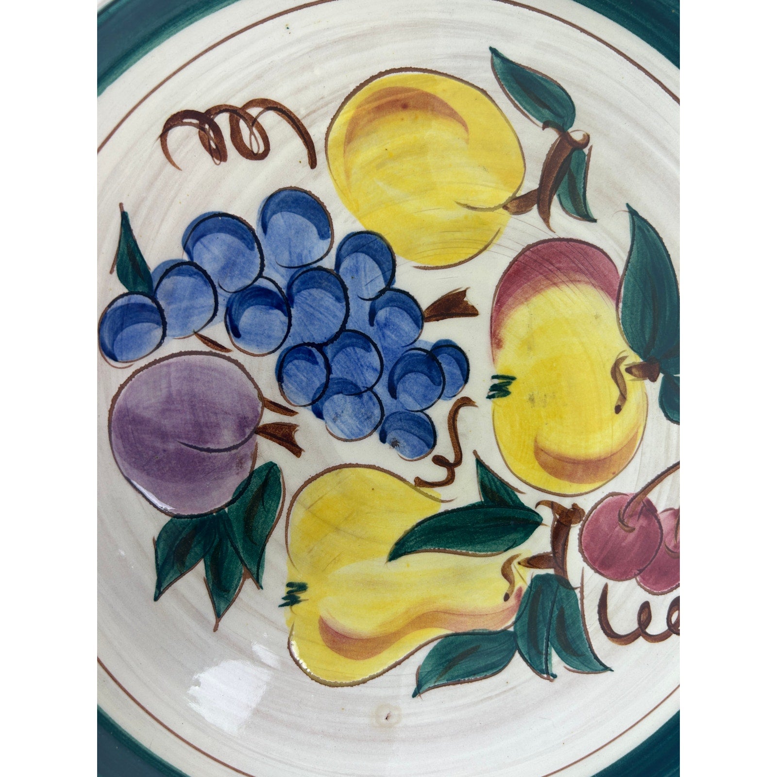 Stangl Pottery Fruit Platter Charger 14 Inch Hand Painted Trenton NJ