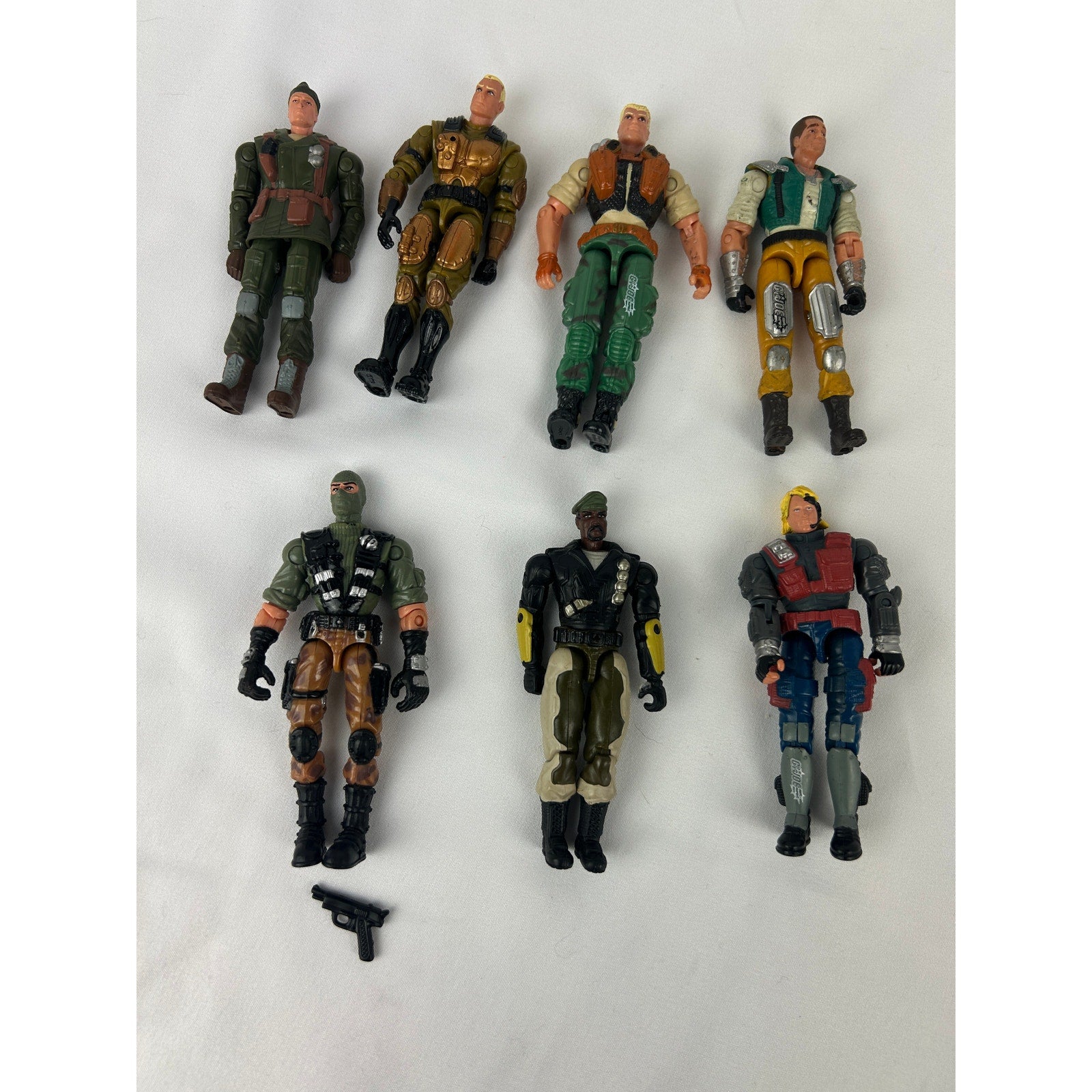 GI Joe Figure Lot Duke Beach Head Sgt Stalker Blowtorch Hi Tech