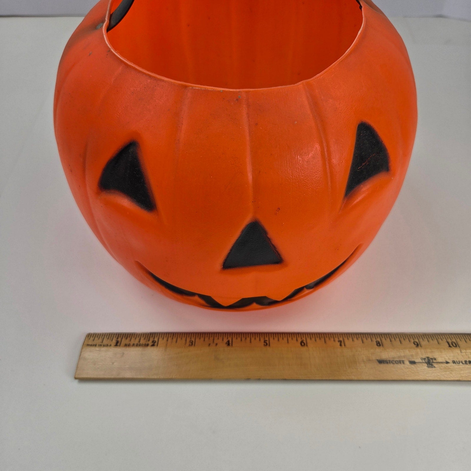 Vintage Empire Jack O Lantern Pumpkin Candy Bucket Trick Or Treat 7" Pail
