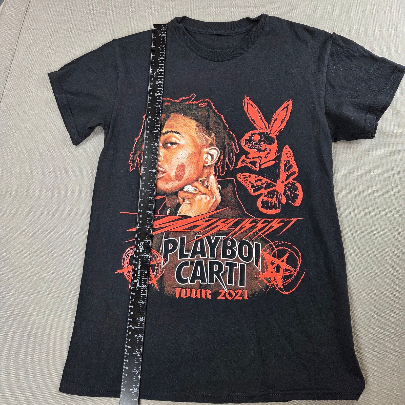 Playboi Carti Narcissist Tour 2021 Double Sided Concert T Shirt Small Sz S