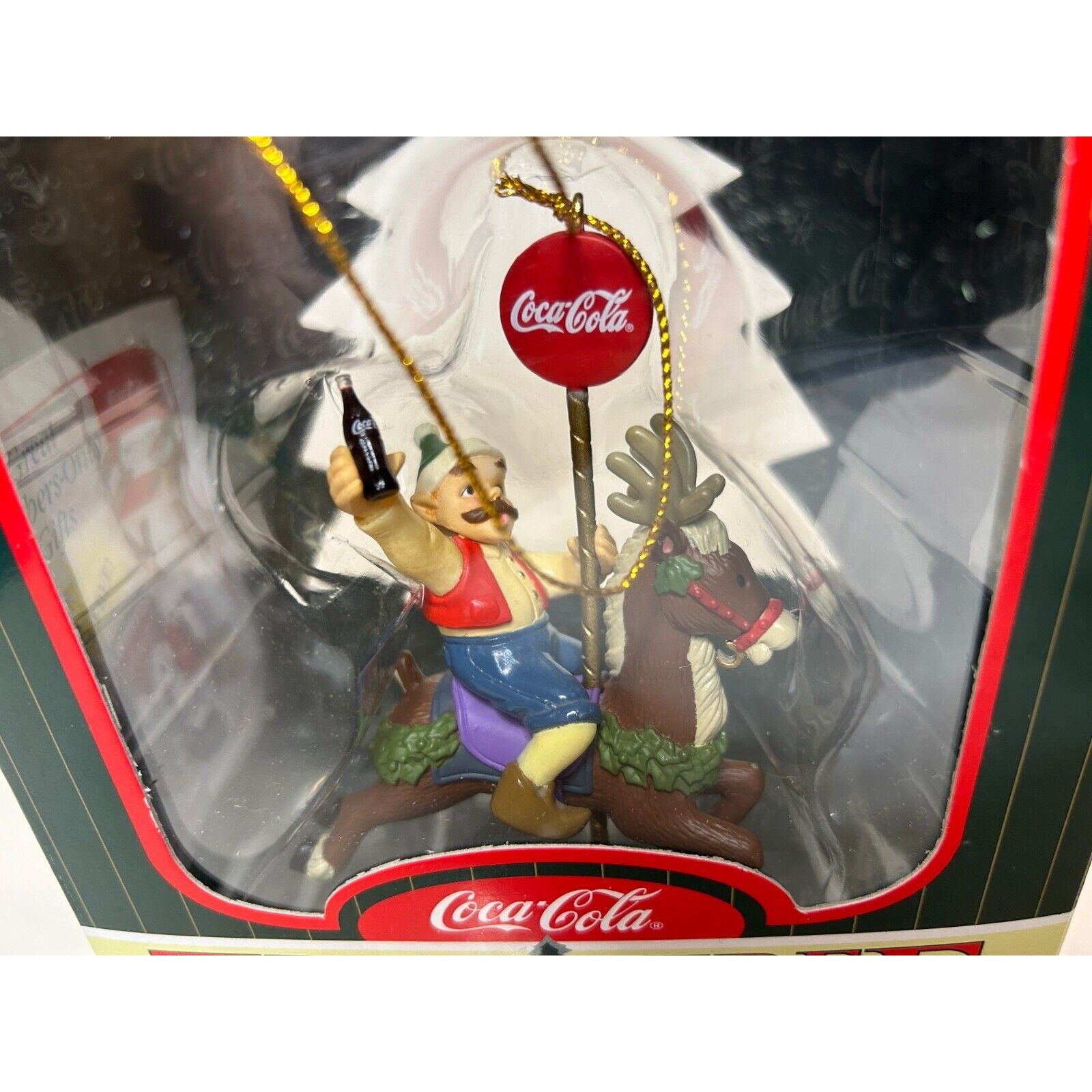 Coca-Cola Trim-A-Tree Collection Ornaments Set of 3 – Vintage 1990s x81