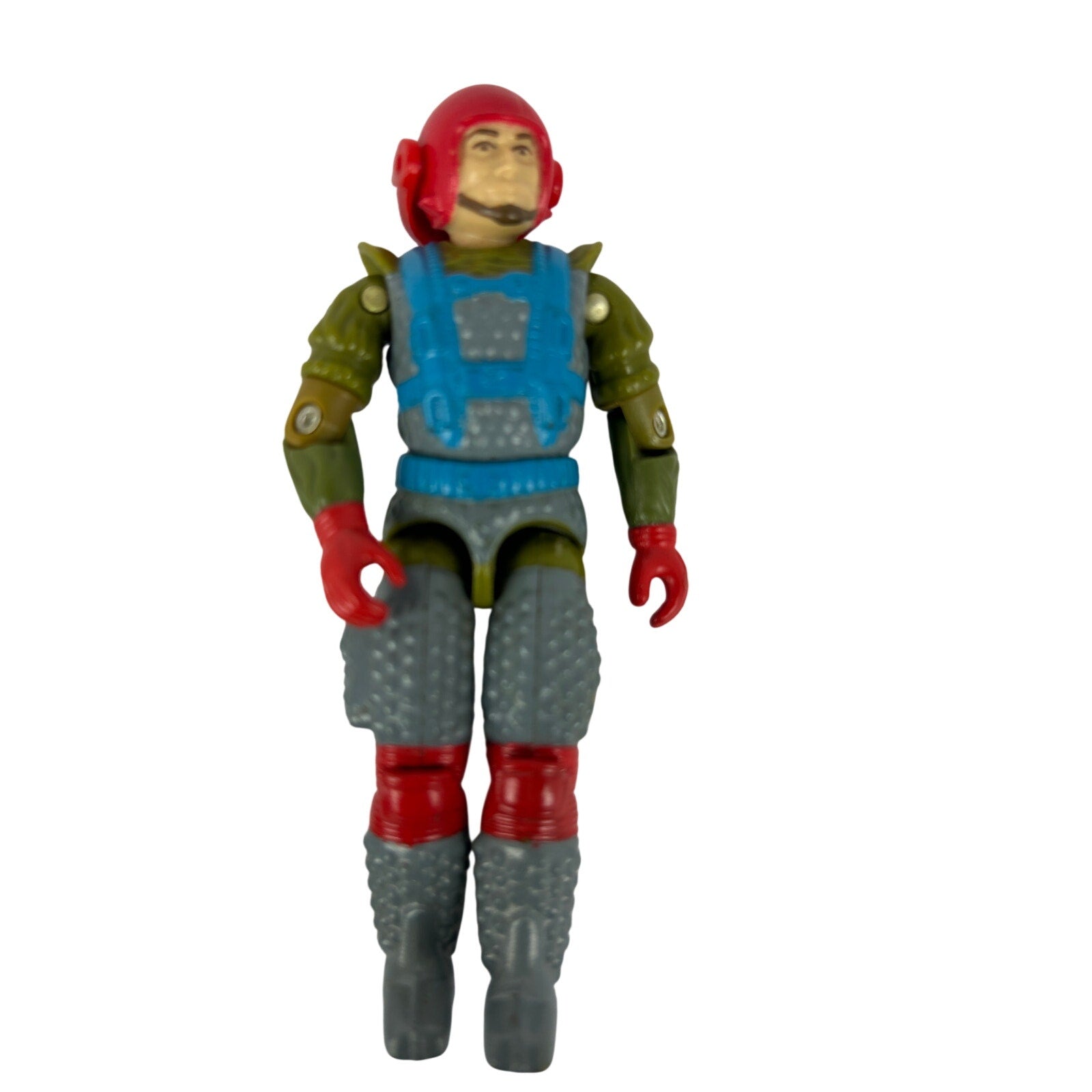 G.I. Joe Fast Draw 1987 Figure with File Card Incomplete Missing Hand Control