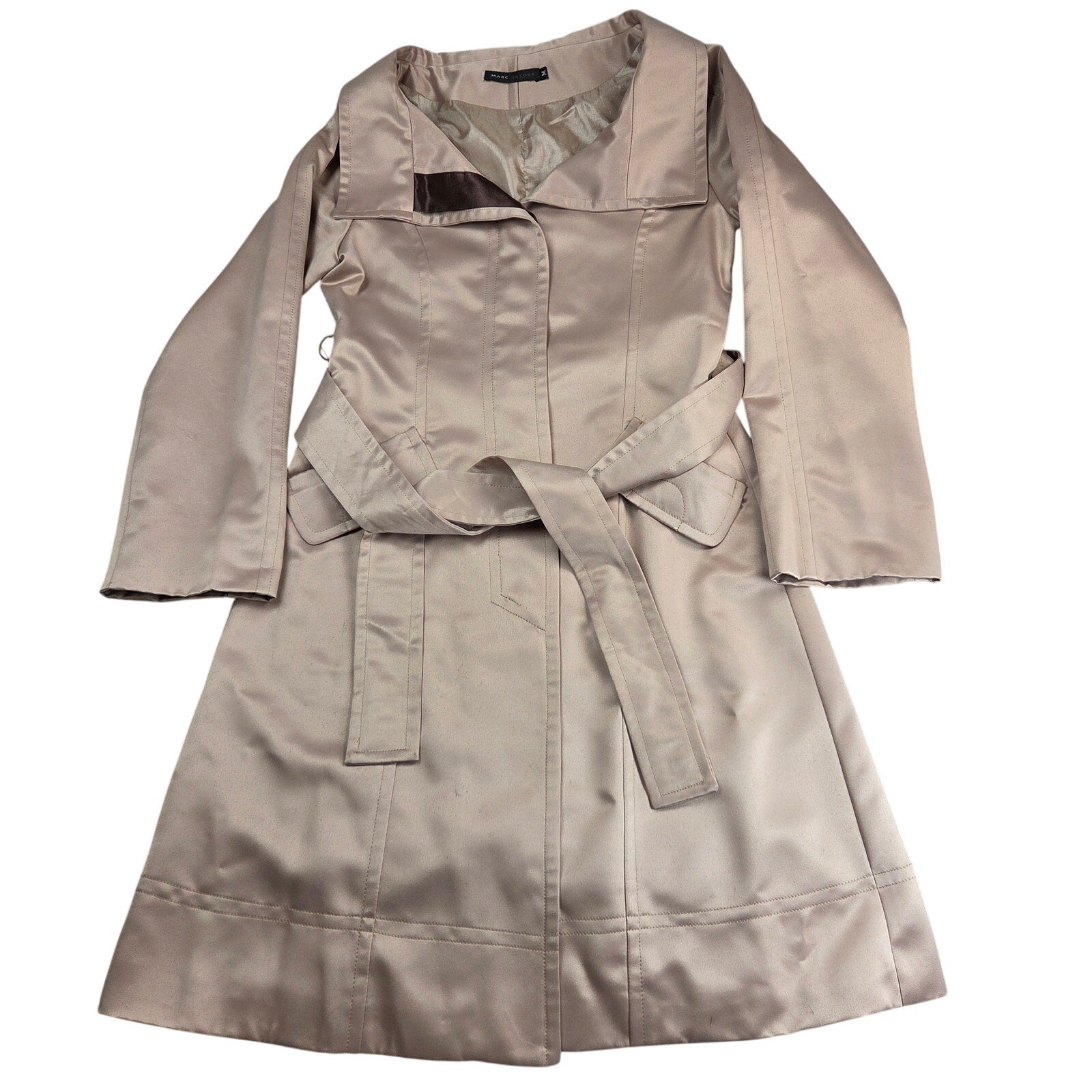 Vintage Marc Jacobs 100% Silk Belted Coat Women's M Hong Kong Designer