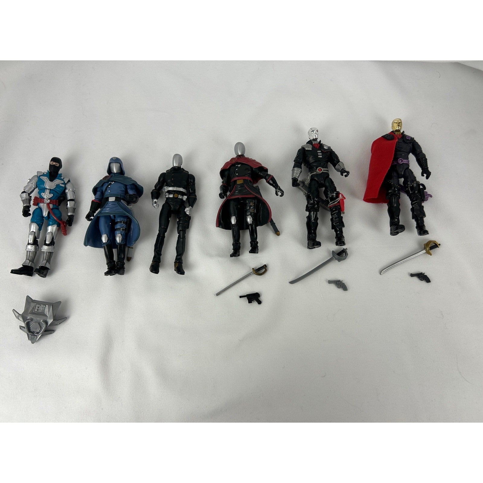 G.I. Joe Cobra Commander & Destro Bundle – 6 Action Figures Loose