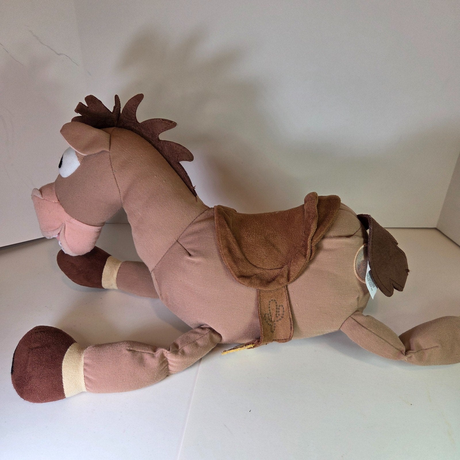 Disney Pixar Toy Story Bullseye Plush Horse 16" Disney Store VTG Brown Saddle