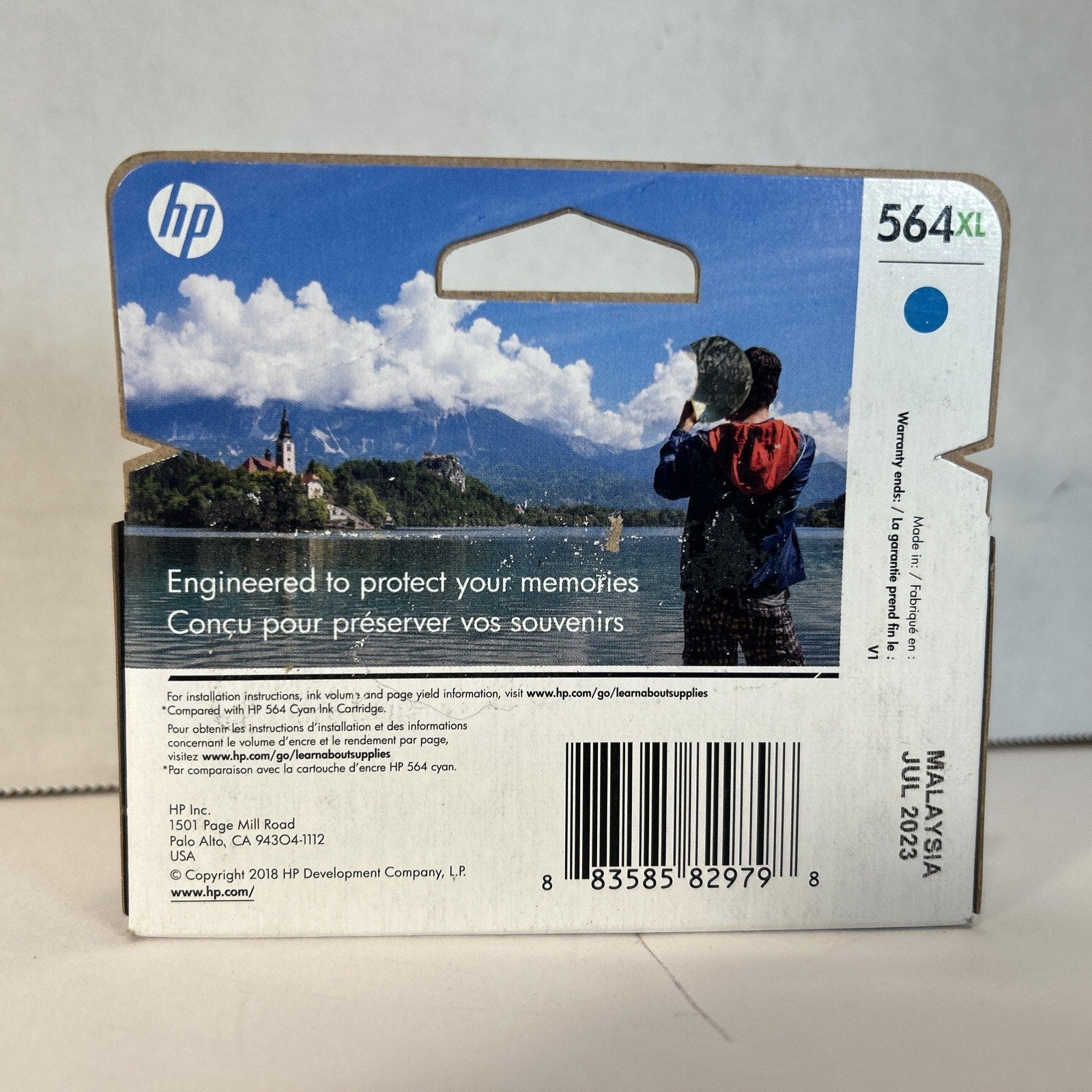 GENUINE HP 564 XL Cyan High Yield Ink Cartridge - EXP 7/2022 - New Sealed