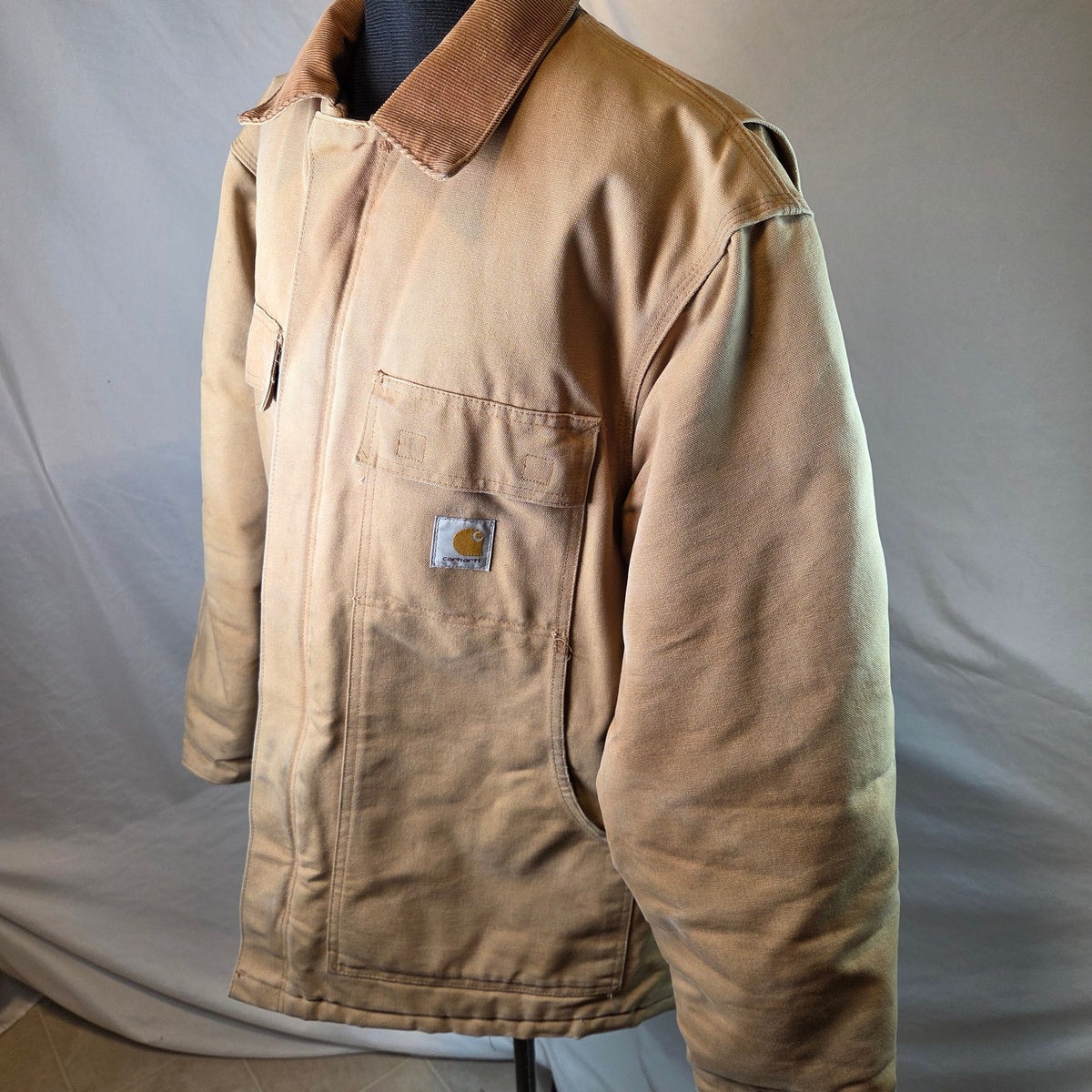 Vintage Carhartt C03 BRN Arctic Traditional Coat USA 42R Duck Work Jacket